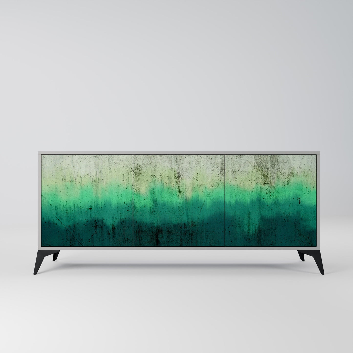 NORTHERN LIGHTS 3-Door Sideboard in Grey Finish