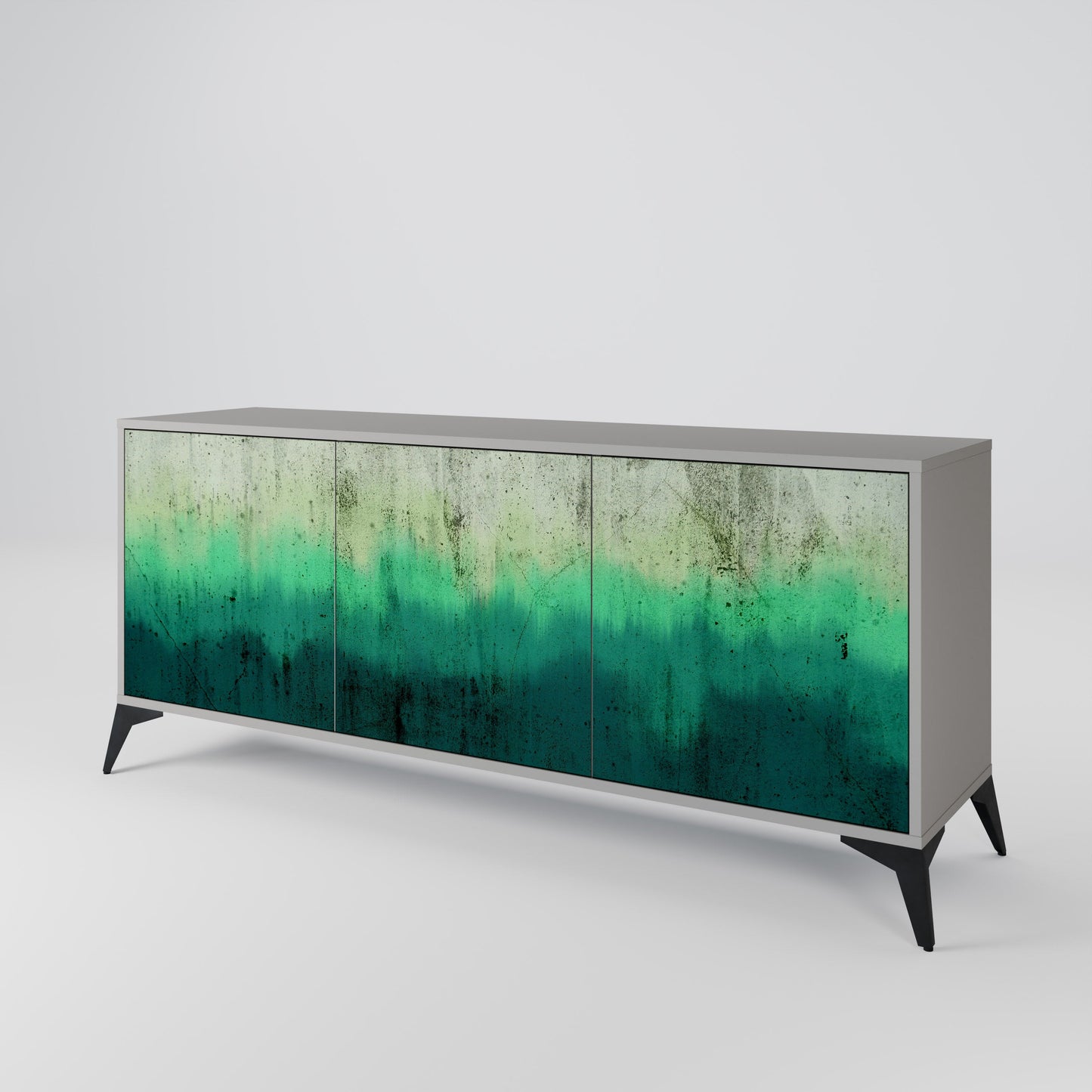 NORTHERN LIGHTS 3-Door Sideboard in Grey Finish