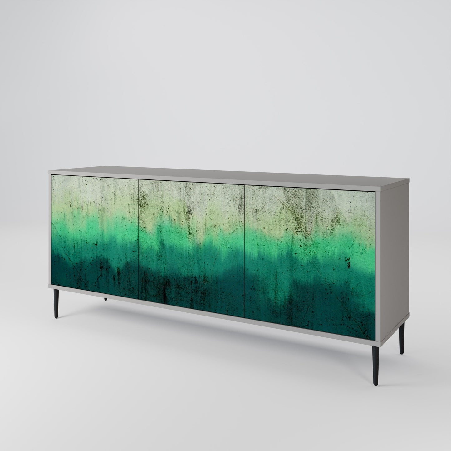 NORTHERN LIGHTS 3-Door Sideboard in Grey Finish