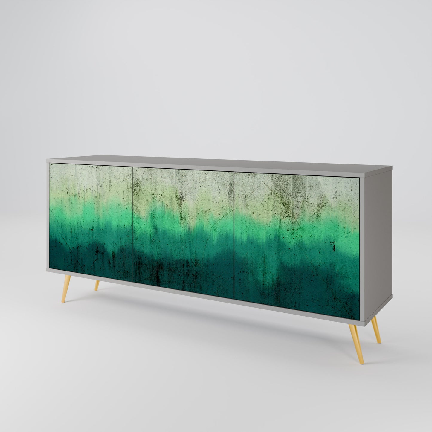 NORTHERN LIGHTS 3-Door Sideboard in Grey Finish