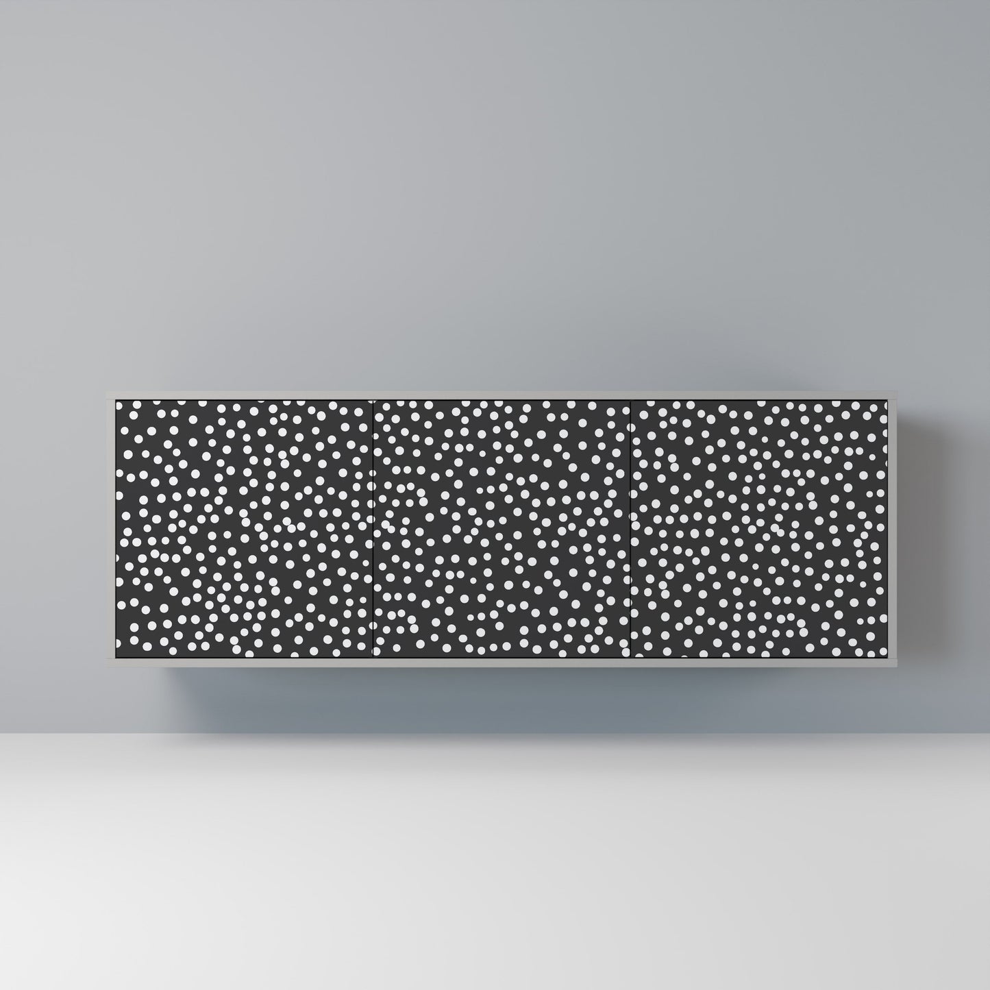 Credenza a 3 ante BLINDING LIGHTS in finitura grigia