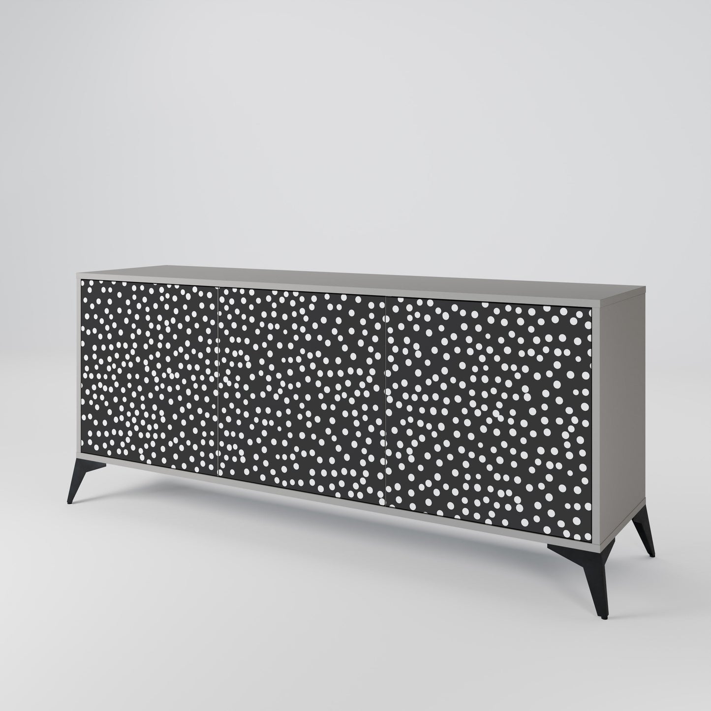 Credenza a 3 ante BLINDING LIGHTS in finitura grigia
