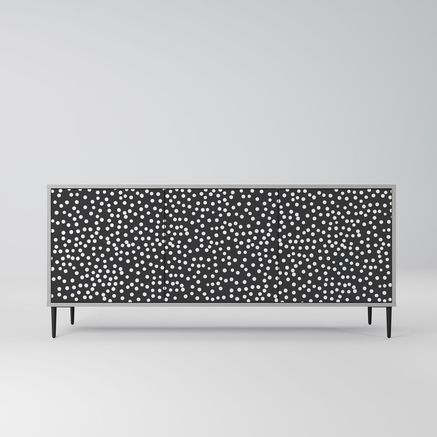 Credenza a 3 ante BLINDING LIGHTS in finitura grigia