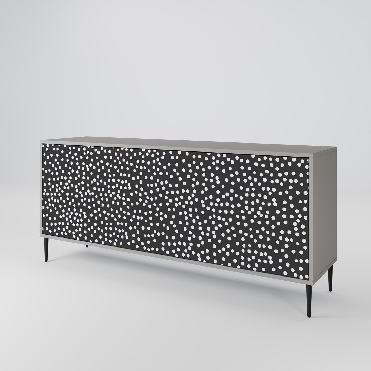 Credenza a 3 ante BLINDING LIGHTS in finitura grigia