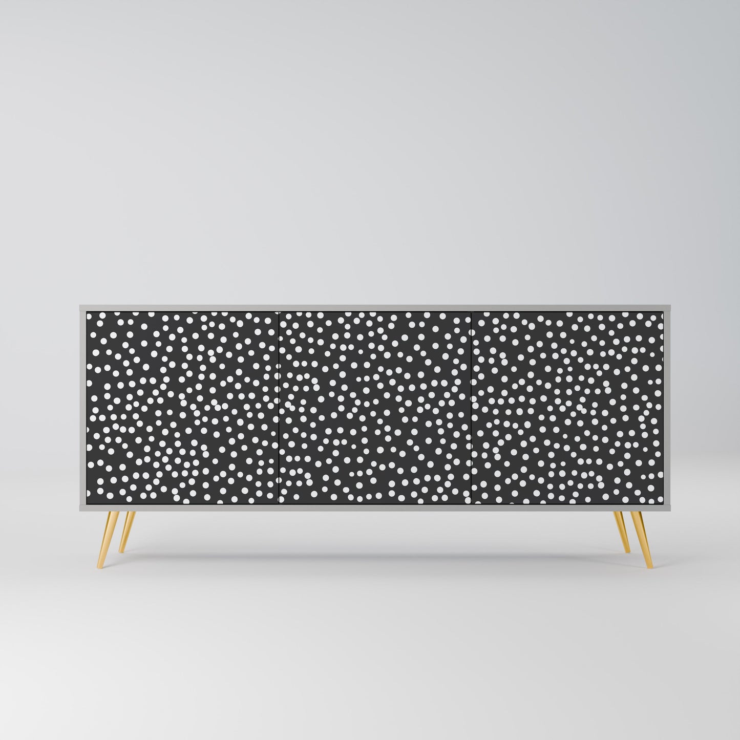 Credenza a 3 ante BLINDING LIGHTS in finitura grigia