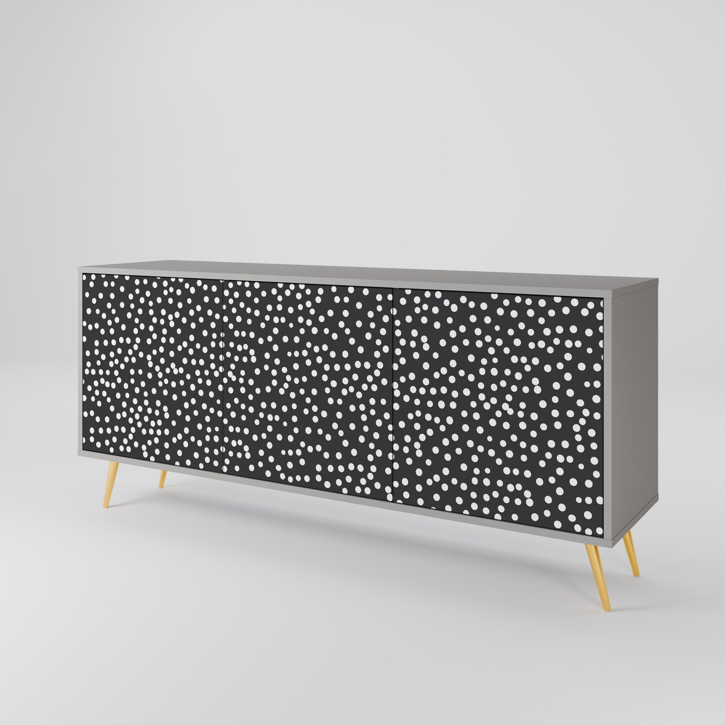 Credenza a 3 ante BLINDING LIGHTS in finitura grigia