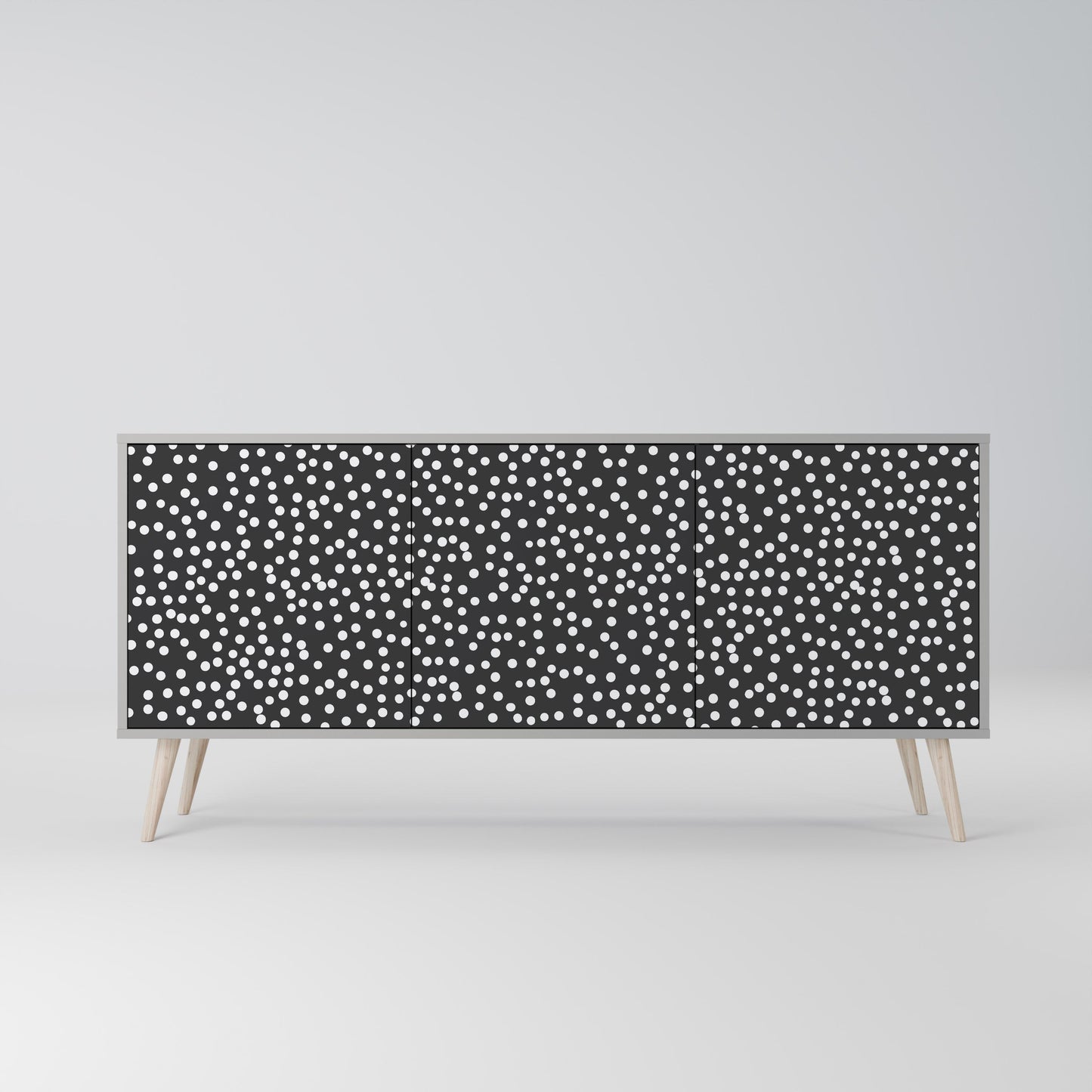 Credenza a 3 ante BLINDING LIGHTS in finitura grigia