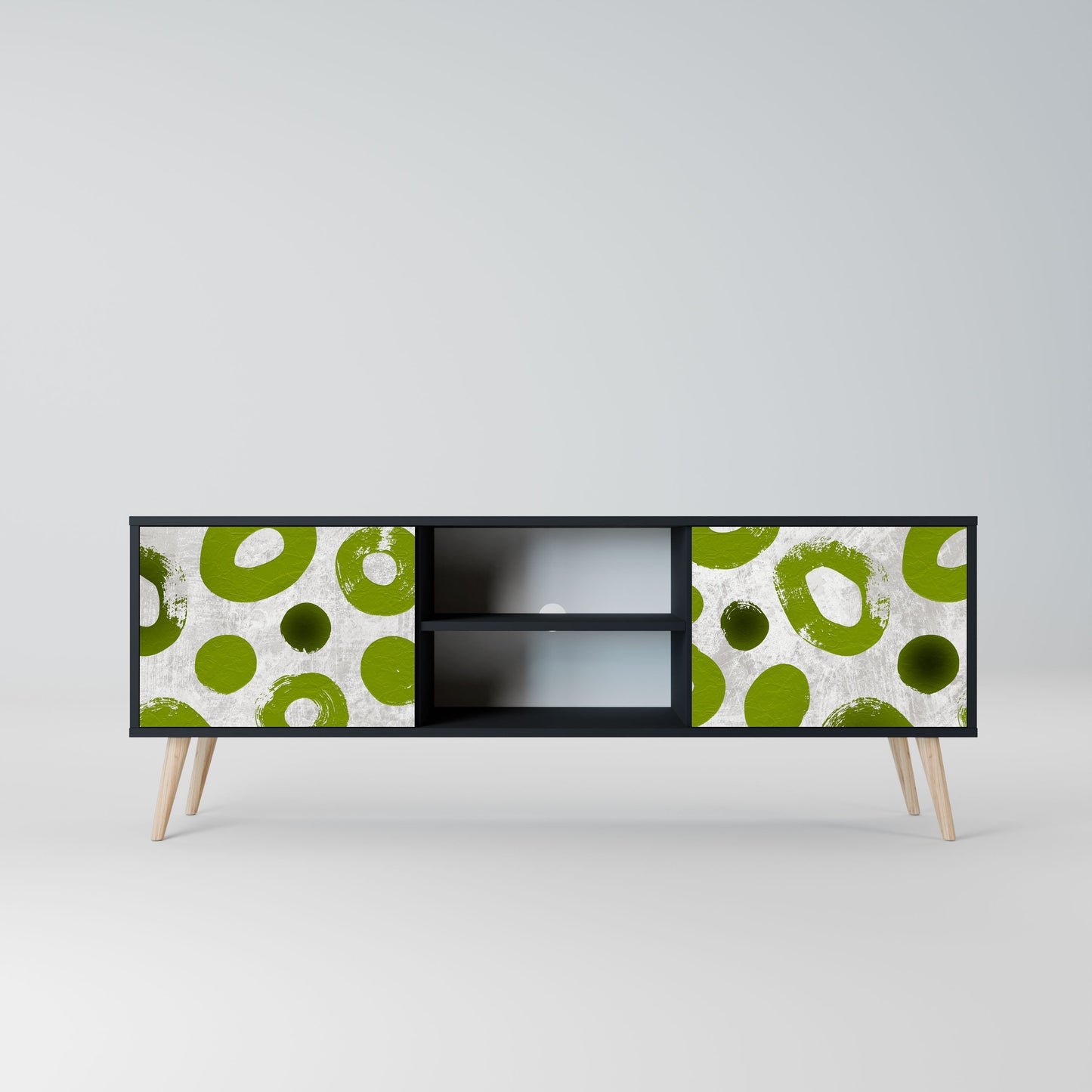 GREEN RHAPSODY Mobile TV a 2 ante con finitura nera