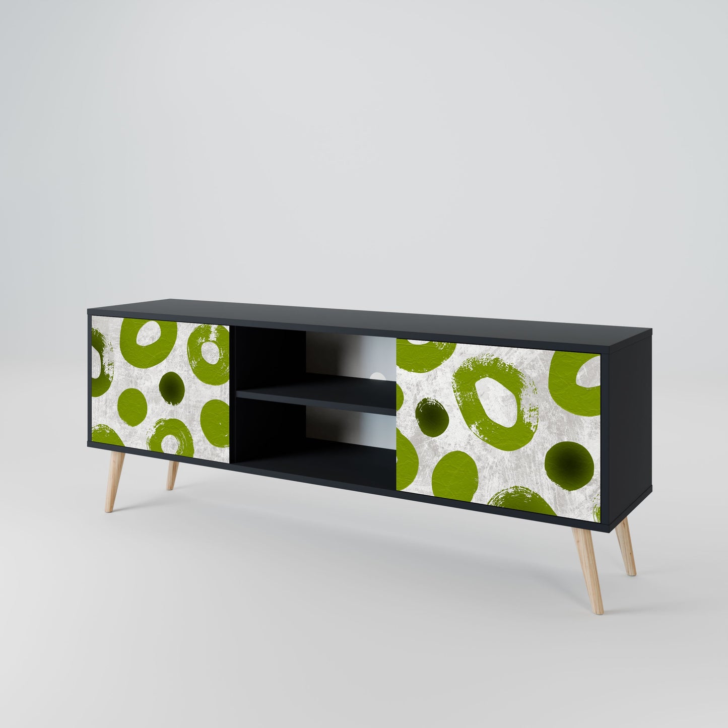 GREEN RHAPSODY Mobile TV a 2 ante con finitura nera