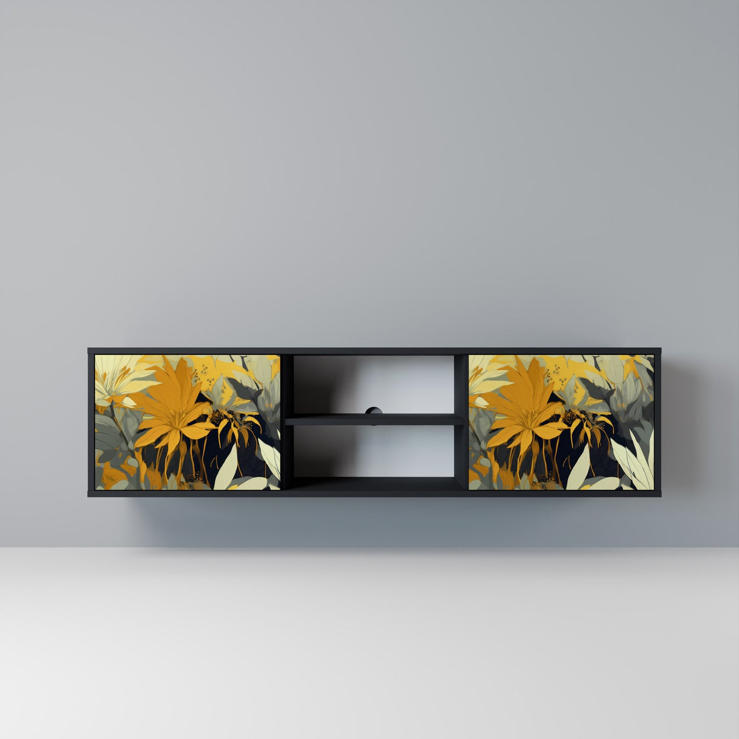 SUNKISSED LILY Mobile TV a 2 Ante in Finitura Nera