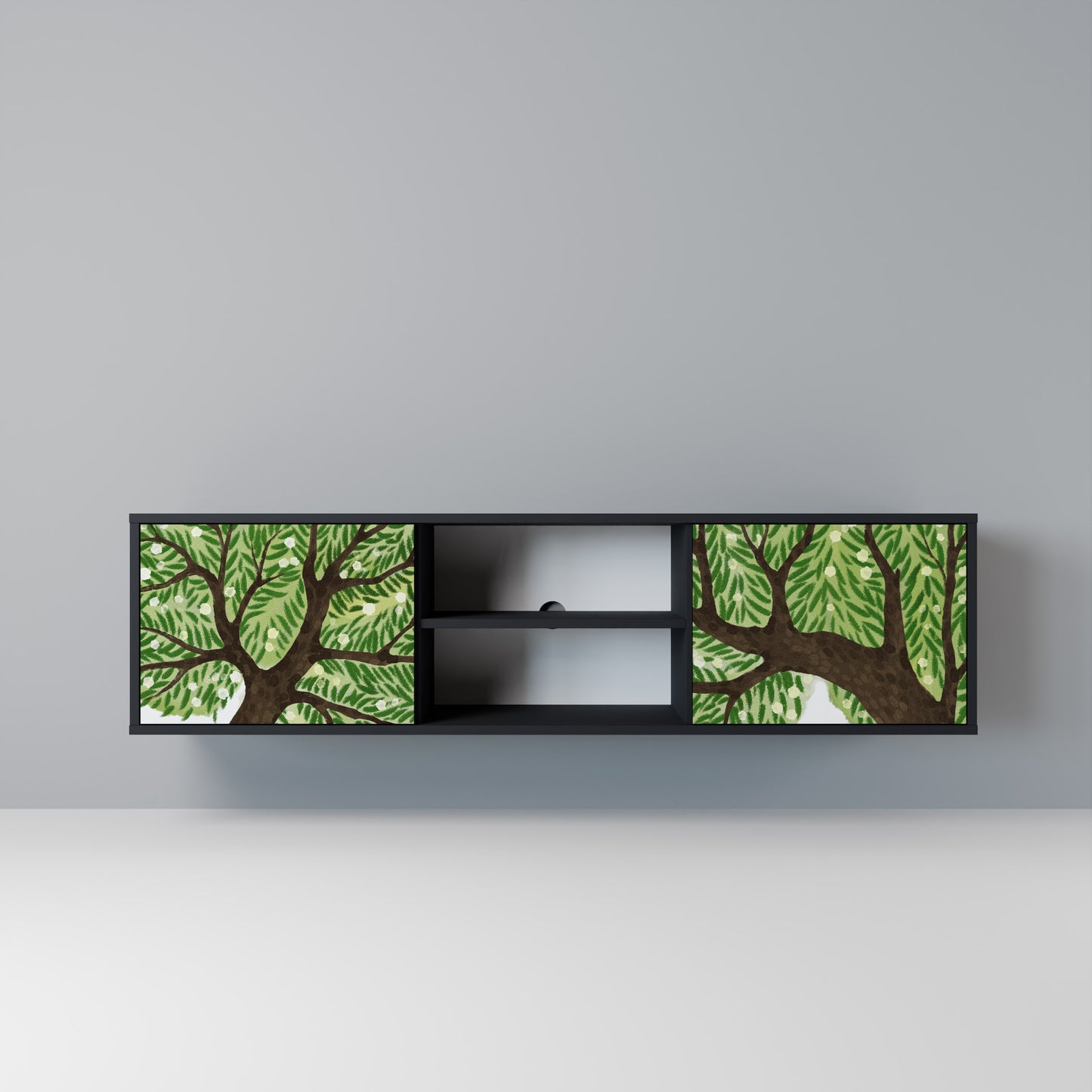 WILDERNESS DASH Mobile TV a 2 Ante in Finitura Nera