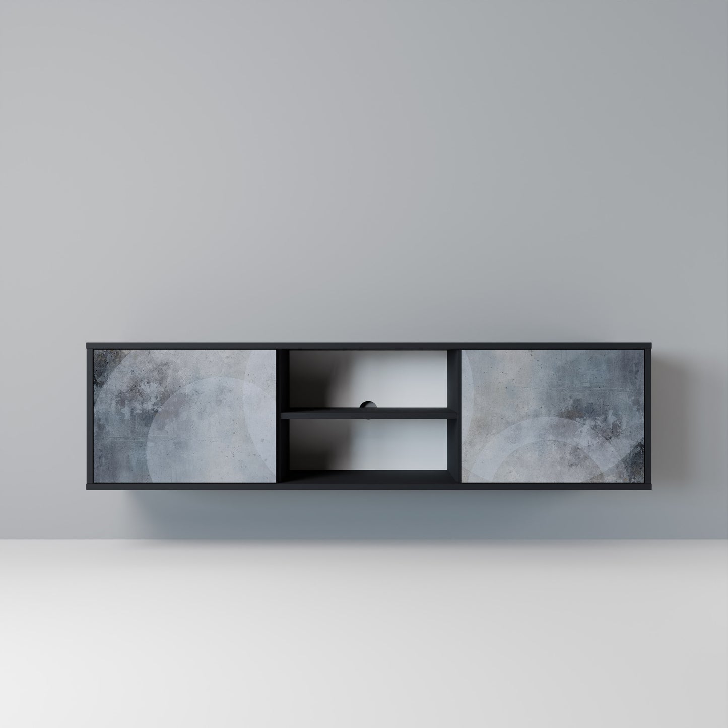 MUTED ARC Mobile TV a 2 Ante in Finitura Nera