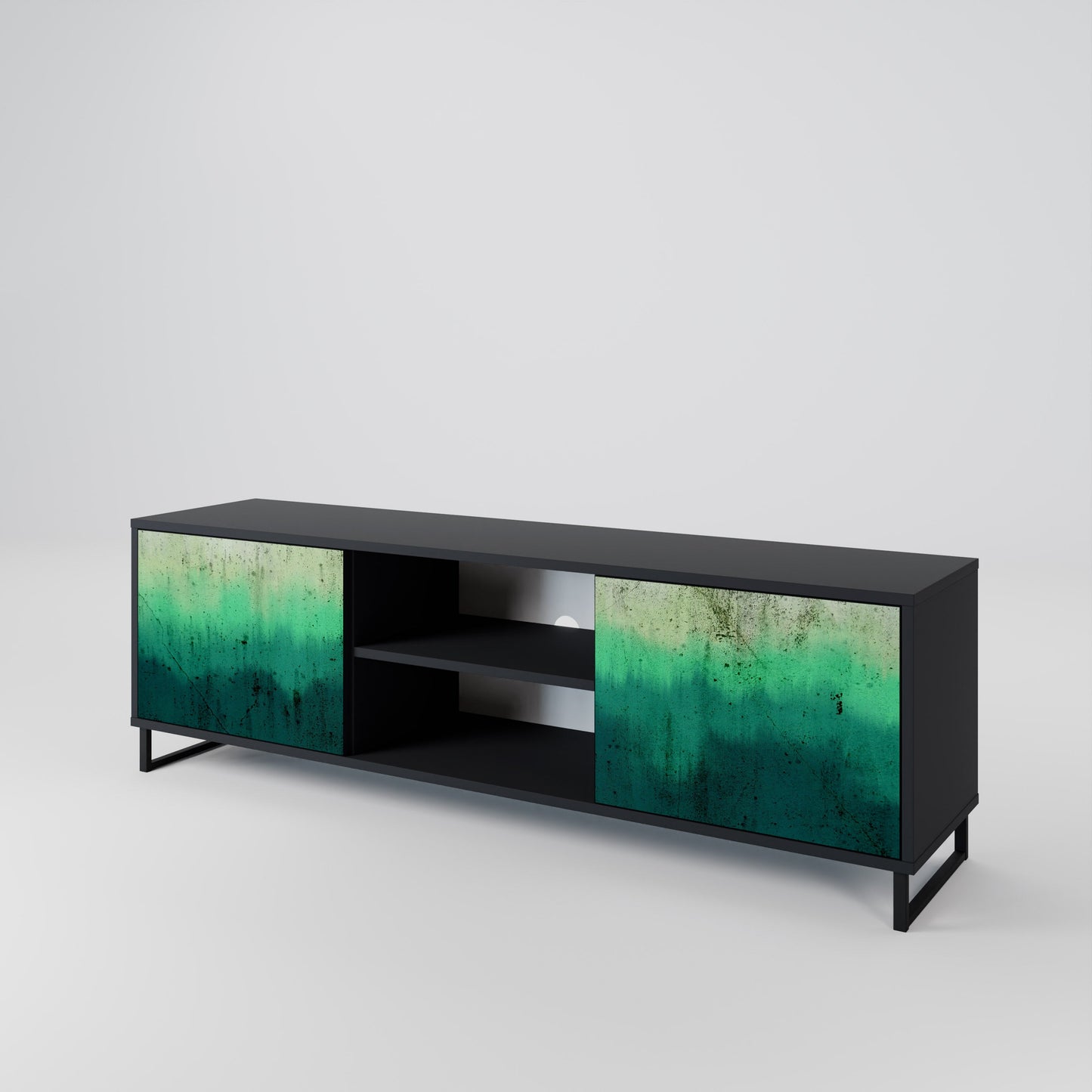 Mobile TV a 2 ante NORTHERN LIGHTS in finitura nera