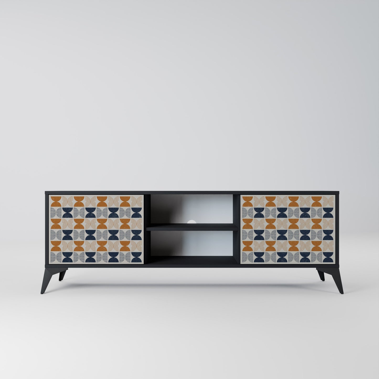 Mobile TV a 2 ante REFLECTION RANGE in finitura nera