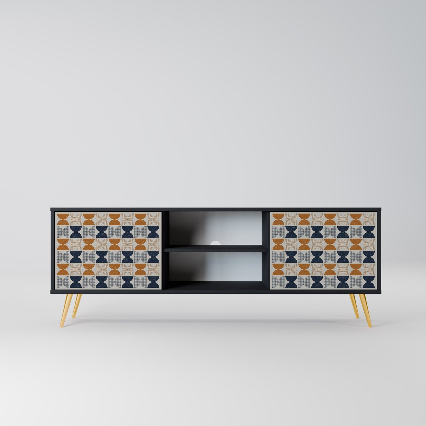Mobile TV a 2 ante REFLECTION RANGE in finitura nera