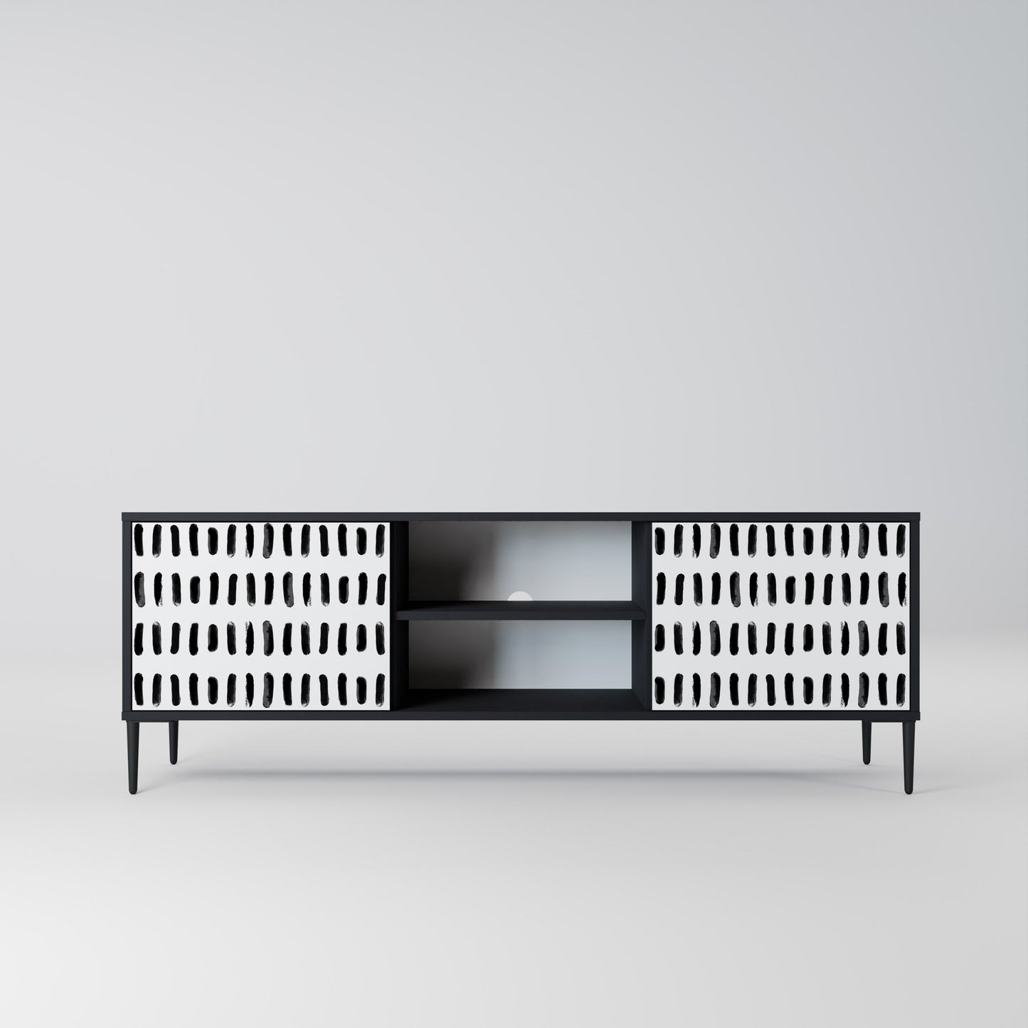 Mobile TV a 2 ante NIGHTY MELODIES in finitura nera