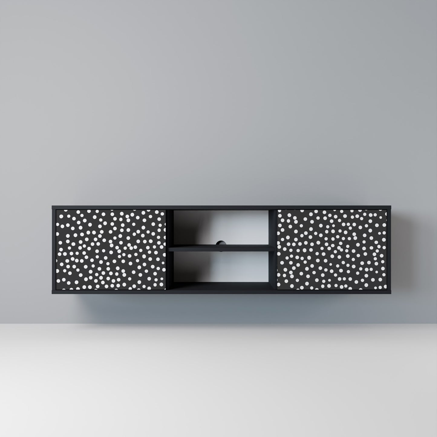 BLINDING LIGHTS Mobile TV a 2 Ante in Finitura Nera