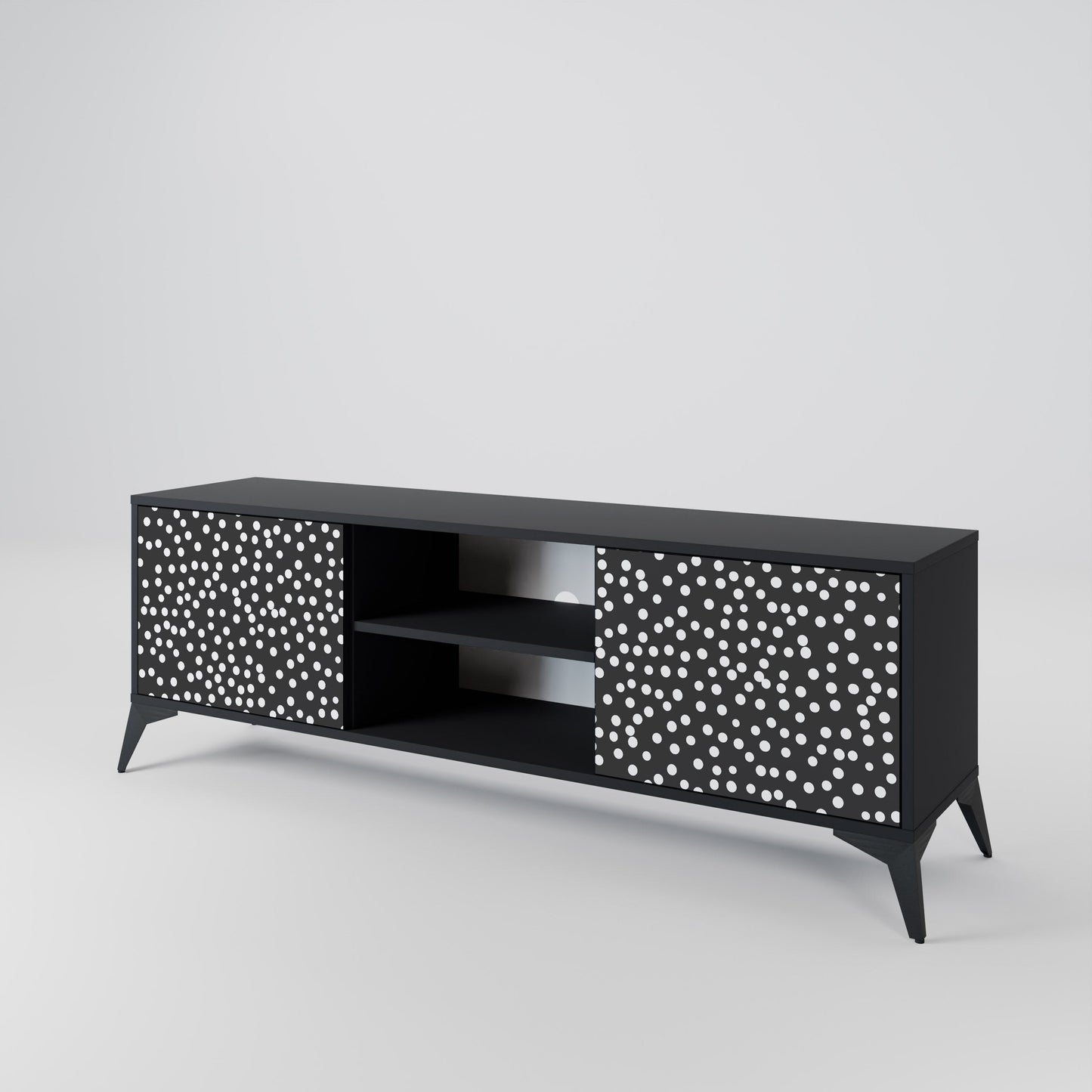 Mobile TV BLINDING LIGHTS a 2 ante con finitura nera