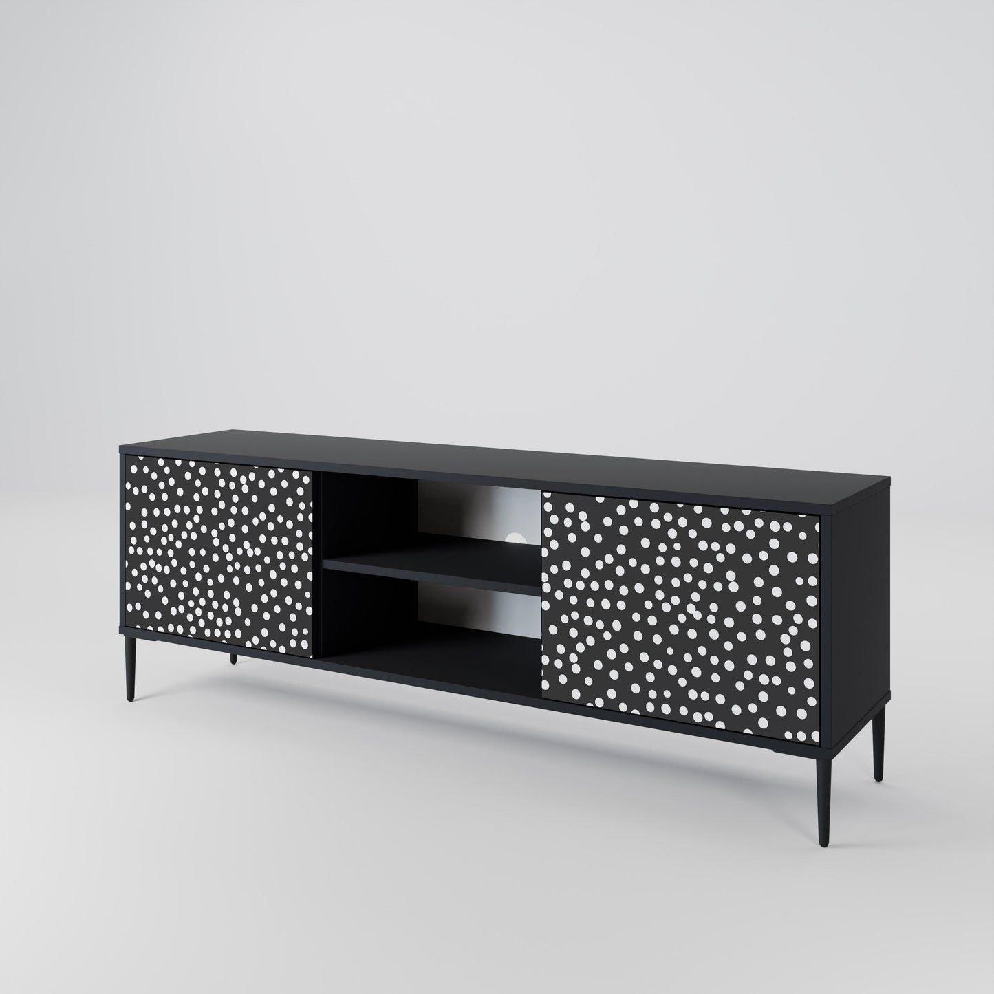 Mobile TV BLINDING LIGHTS a 2 ante con finitura nera
