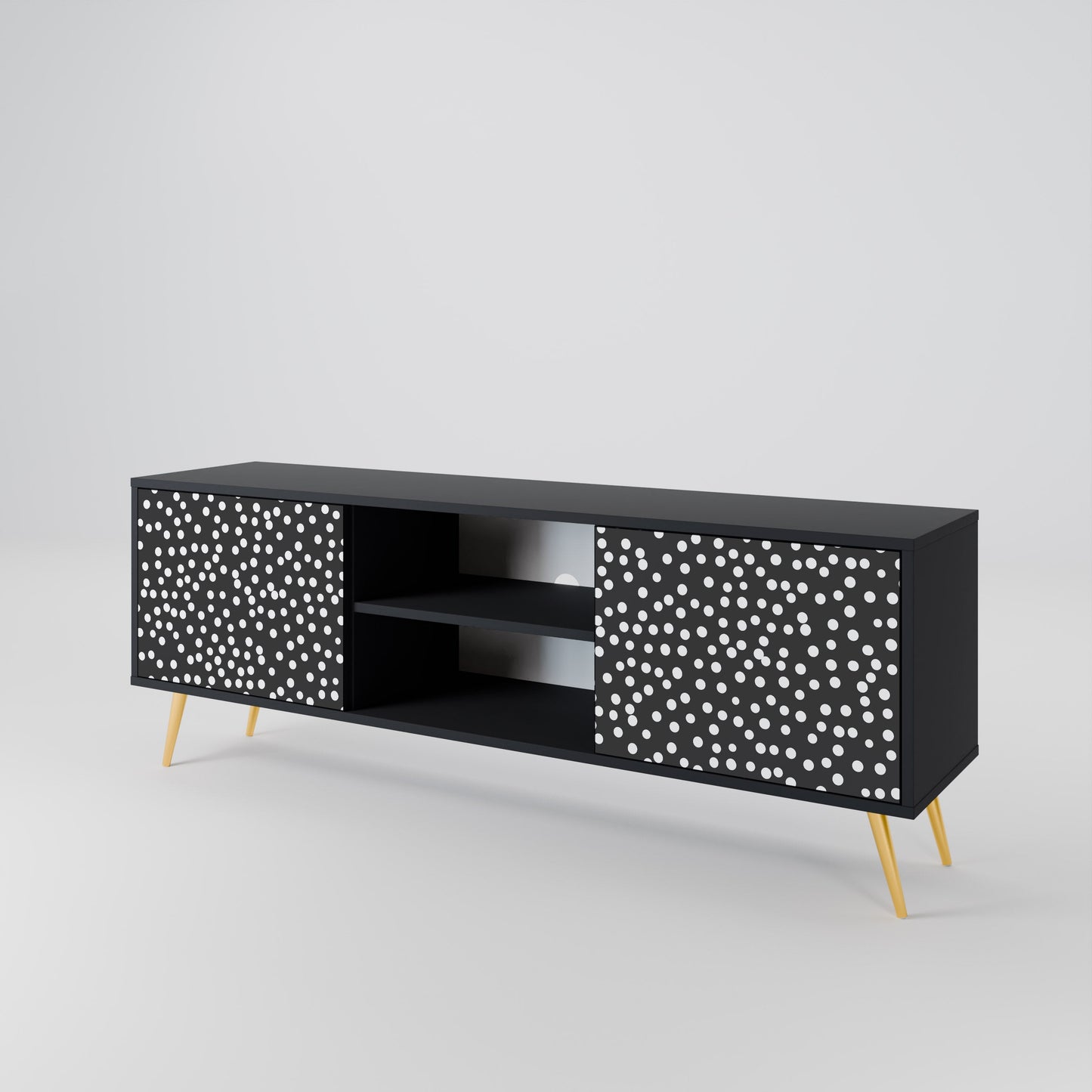 Mobile TV BLINDING LIGHTS a 2 ante con finitura nera