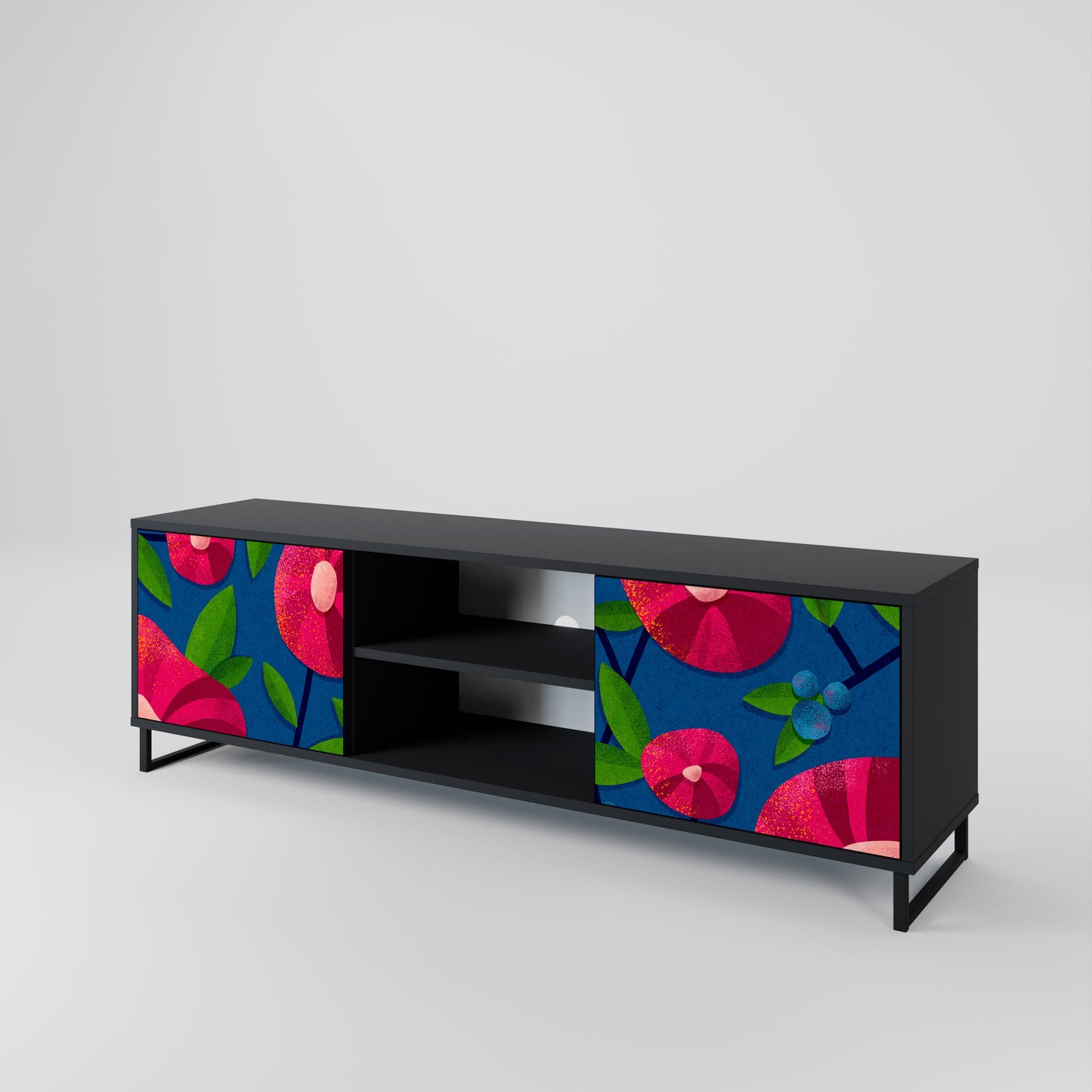 SPRING THOUGHTS Mobile TV a 2 ante con finitura nera