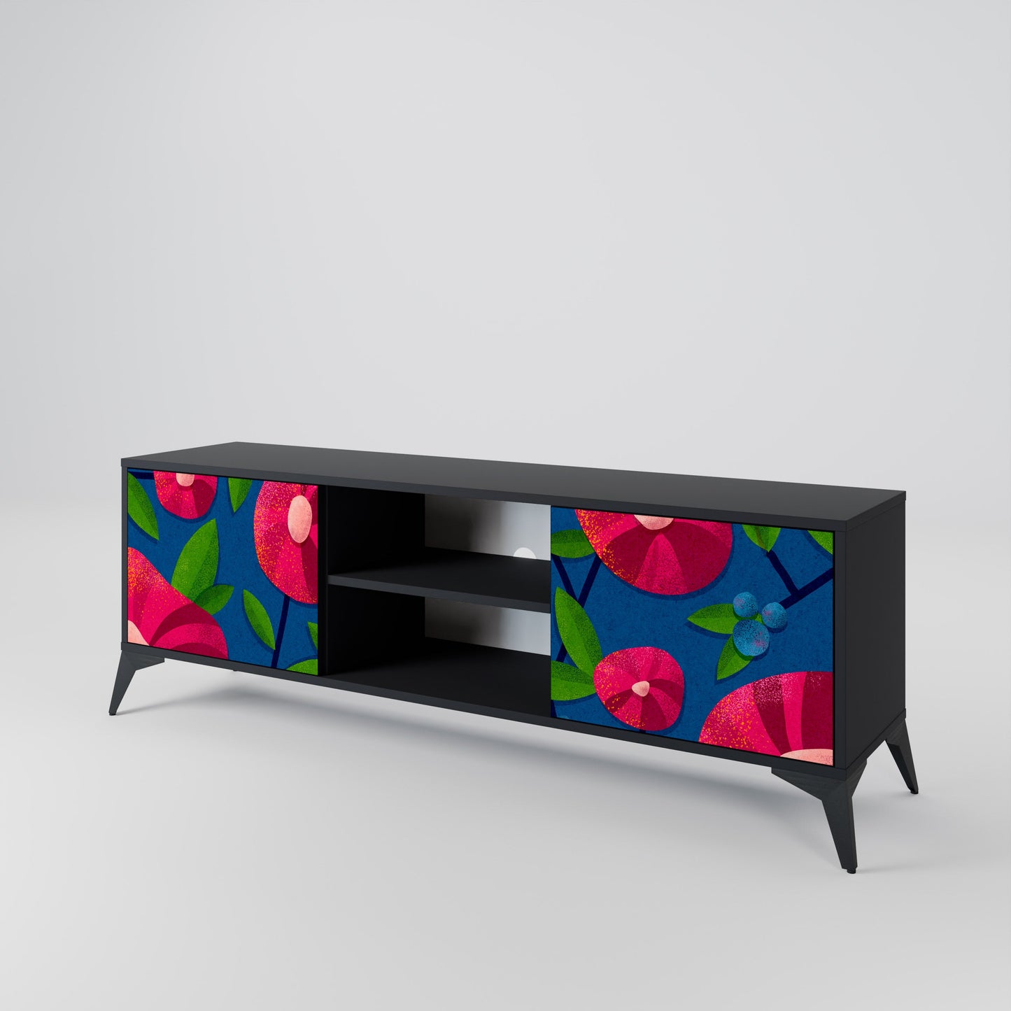 SPRING THOUGHTS Mobile TV a 2 ante con finitura nera