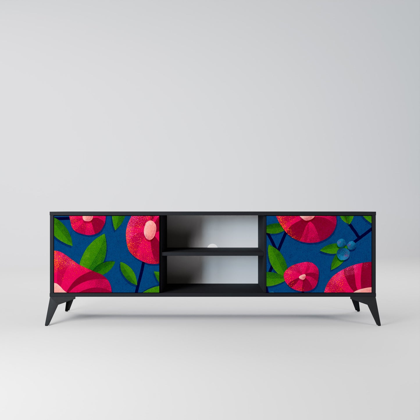 SPRING THOUGHTS Mobile TV a 2 ante con finitura nera