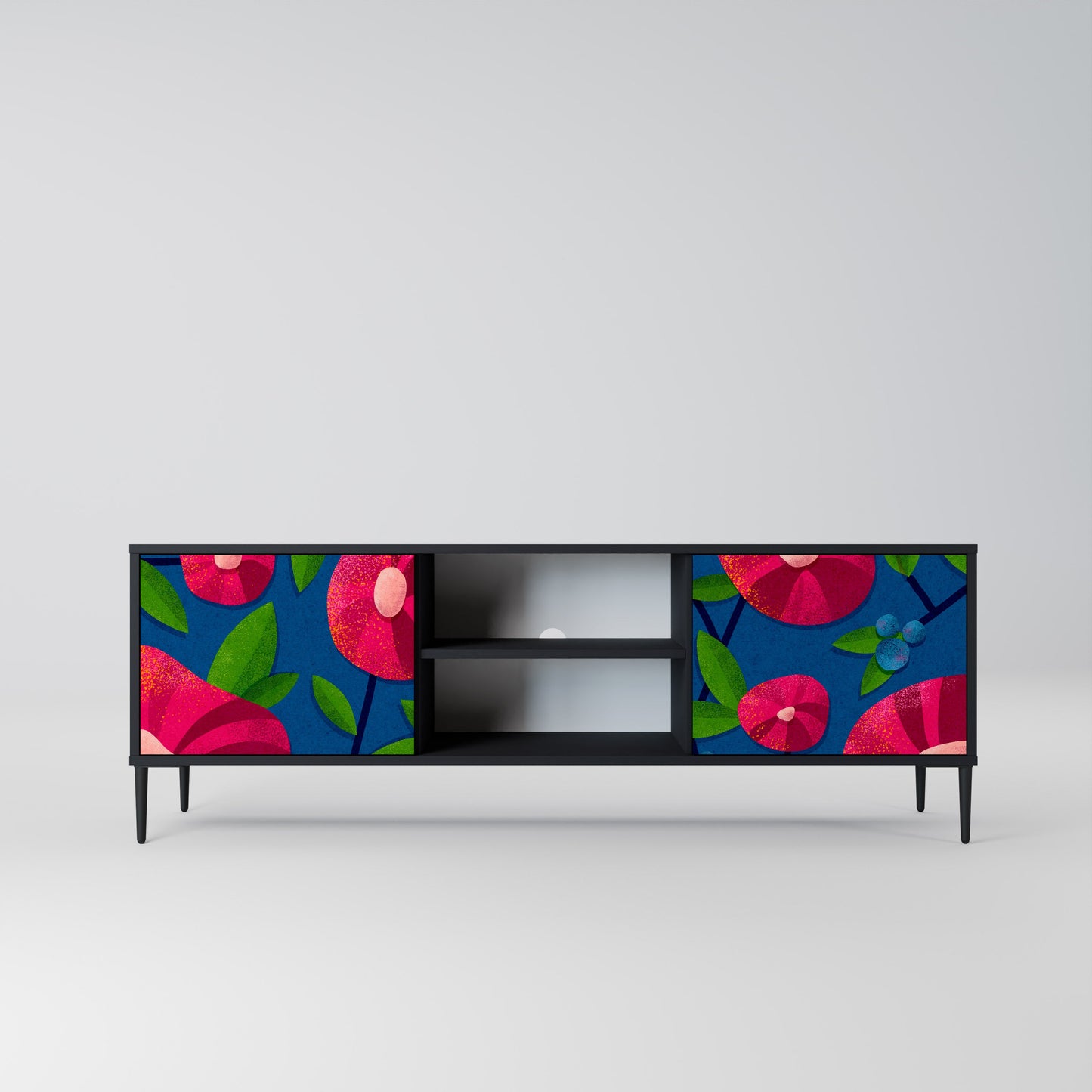SPRING THOUGHTS Mobile TV a 2 ante con finitura nera