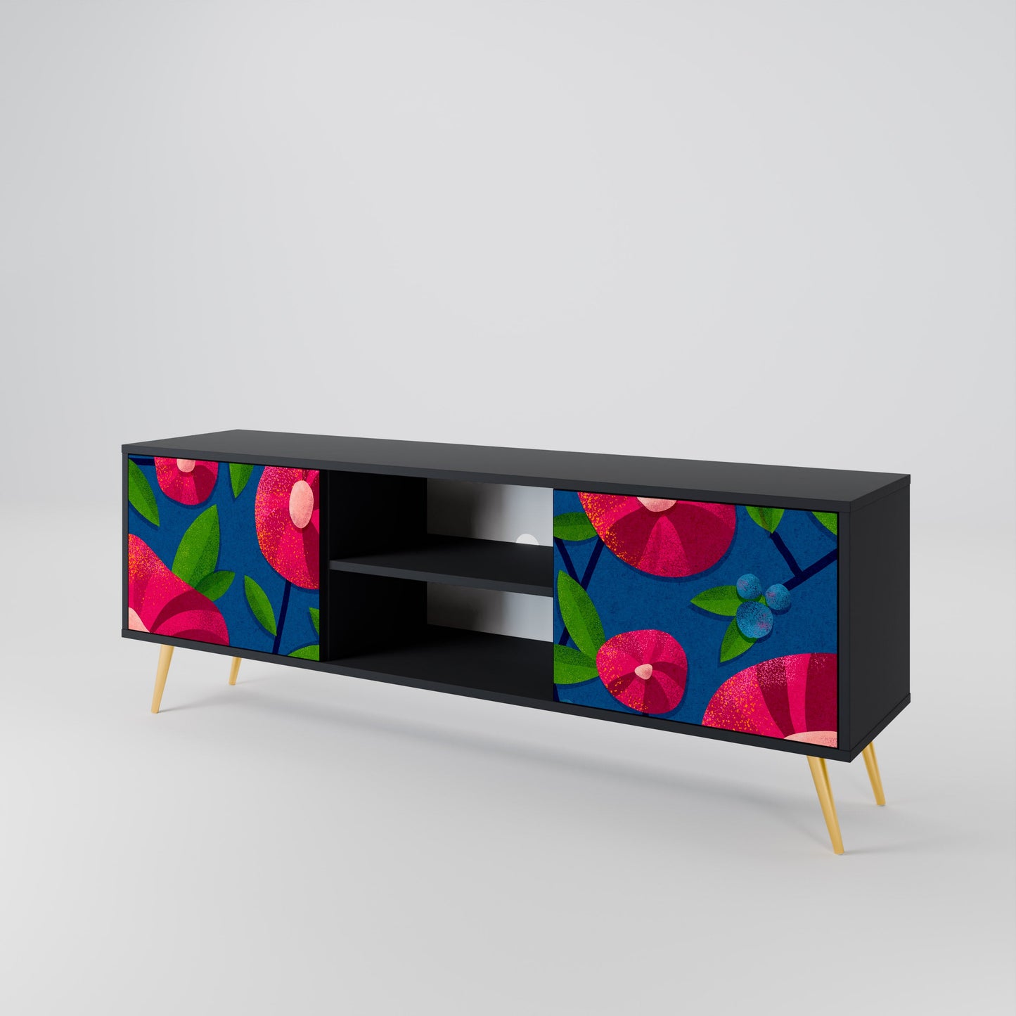 SPRING THOUGHTS Mobile TV a 2 ante con finitura nera