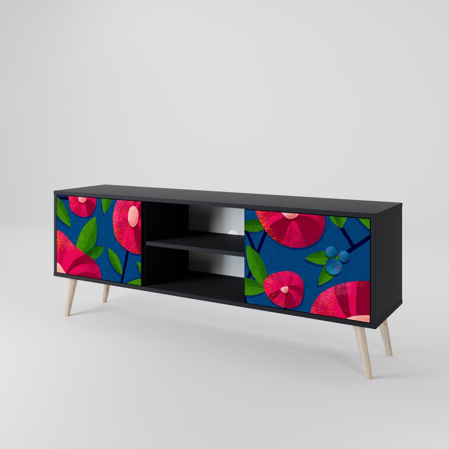 SPRING THOUGHTS Mobile TV a 2 ante con finitura nera