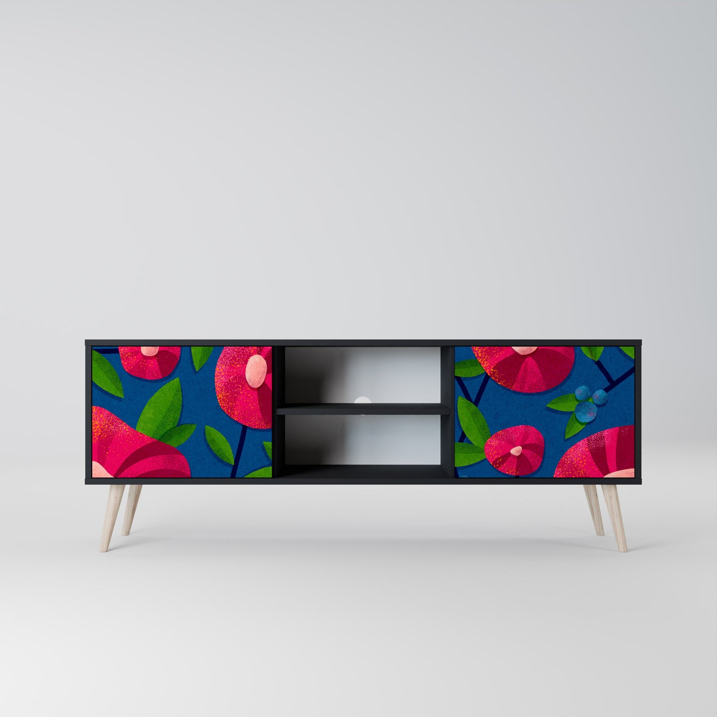 SPRING THOUGHTS Mobile TV a 2 ante con finitura nera