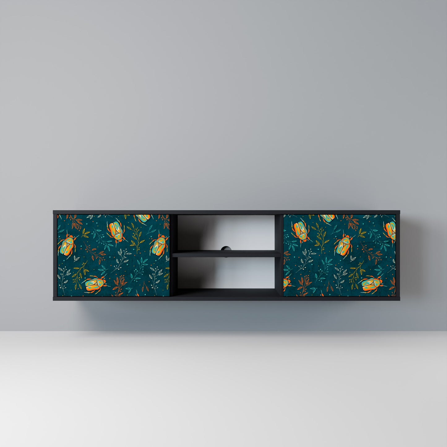 AUTUMN INSECTS Mobile TV a 2 Ante in Finitura Nera