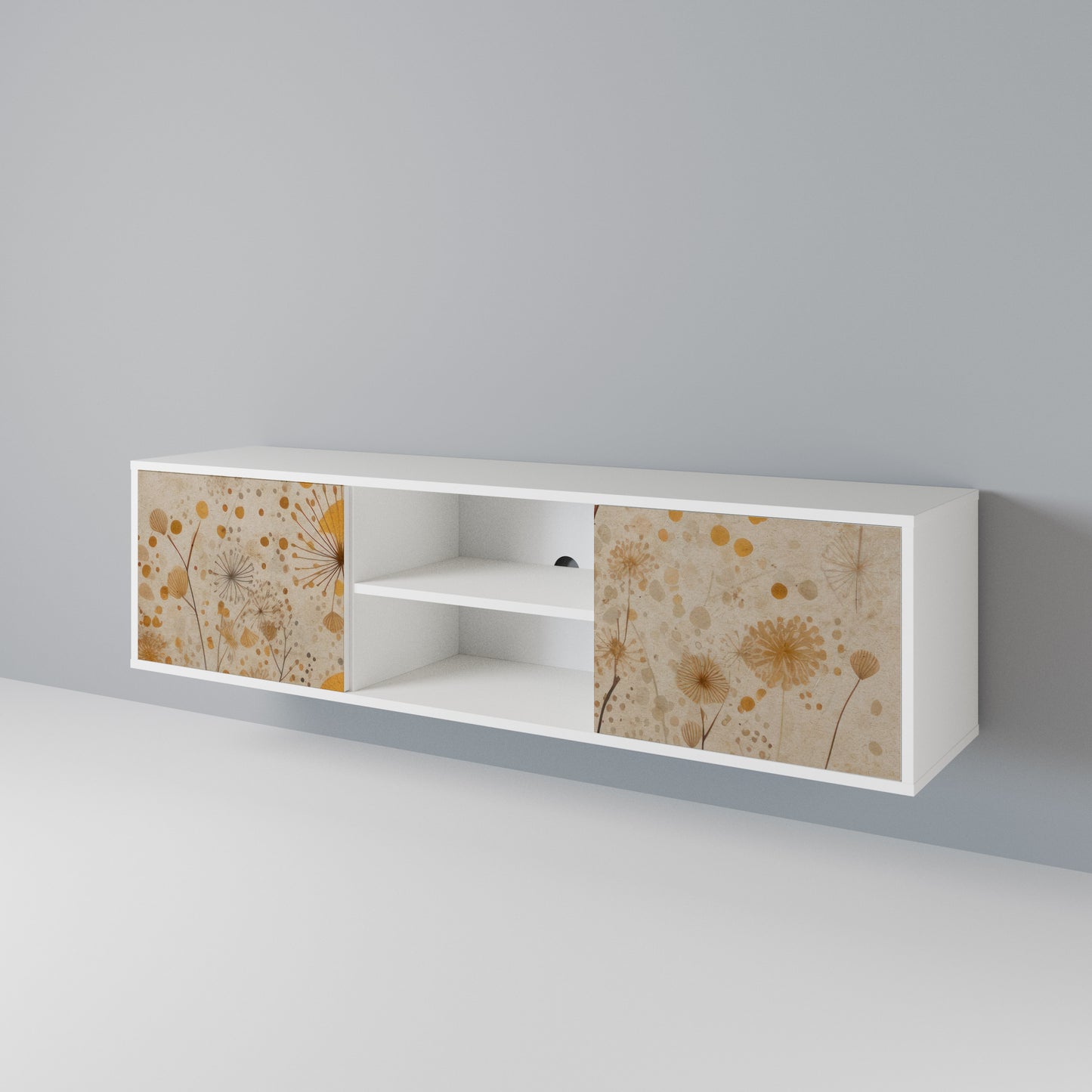 MORNING GLADE Mobile TV a 2 Ante in Finitura Bianca