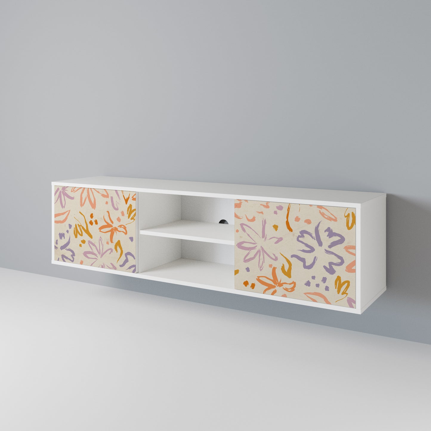 SPRING WHIMSY Mobile TV a 2 Ante in Finitura Bianca