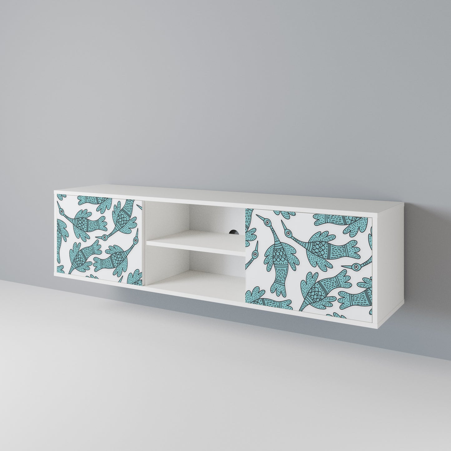 WATERSPOUT SONGIBIRD Mobile TV a 2 Ante in Finitura Bianca