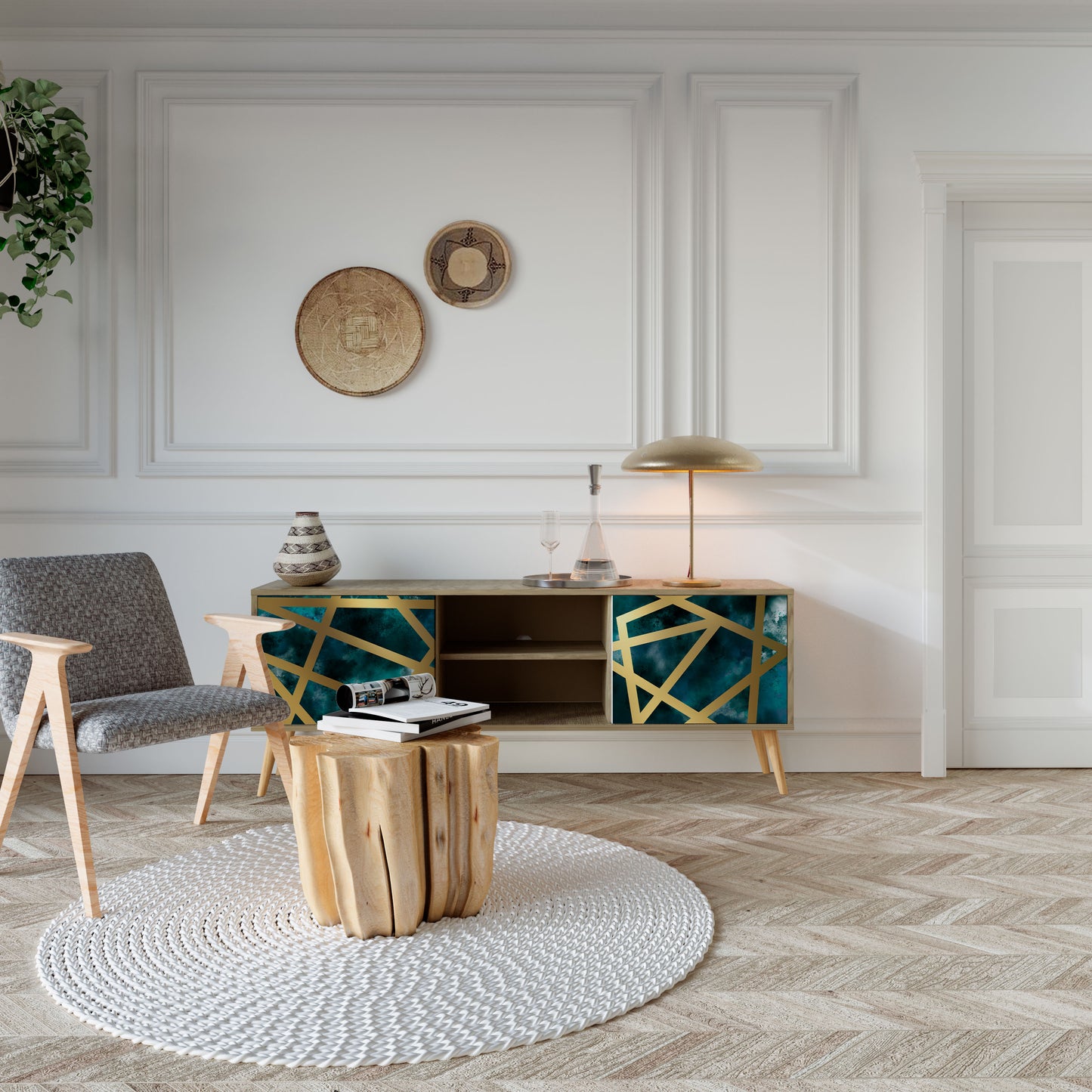 Mobile TV a 2 ante THE LABYRINTH OF GOLD in effetto rovere