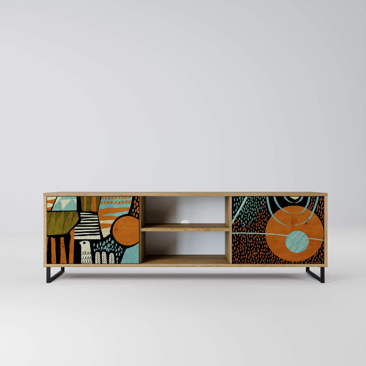 Mobile TV GEODE GLIMMER a 2 ante in effetto rovere