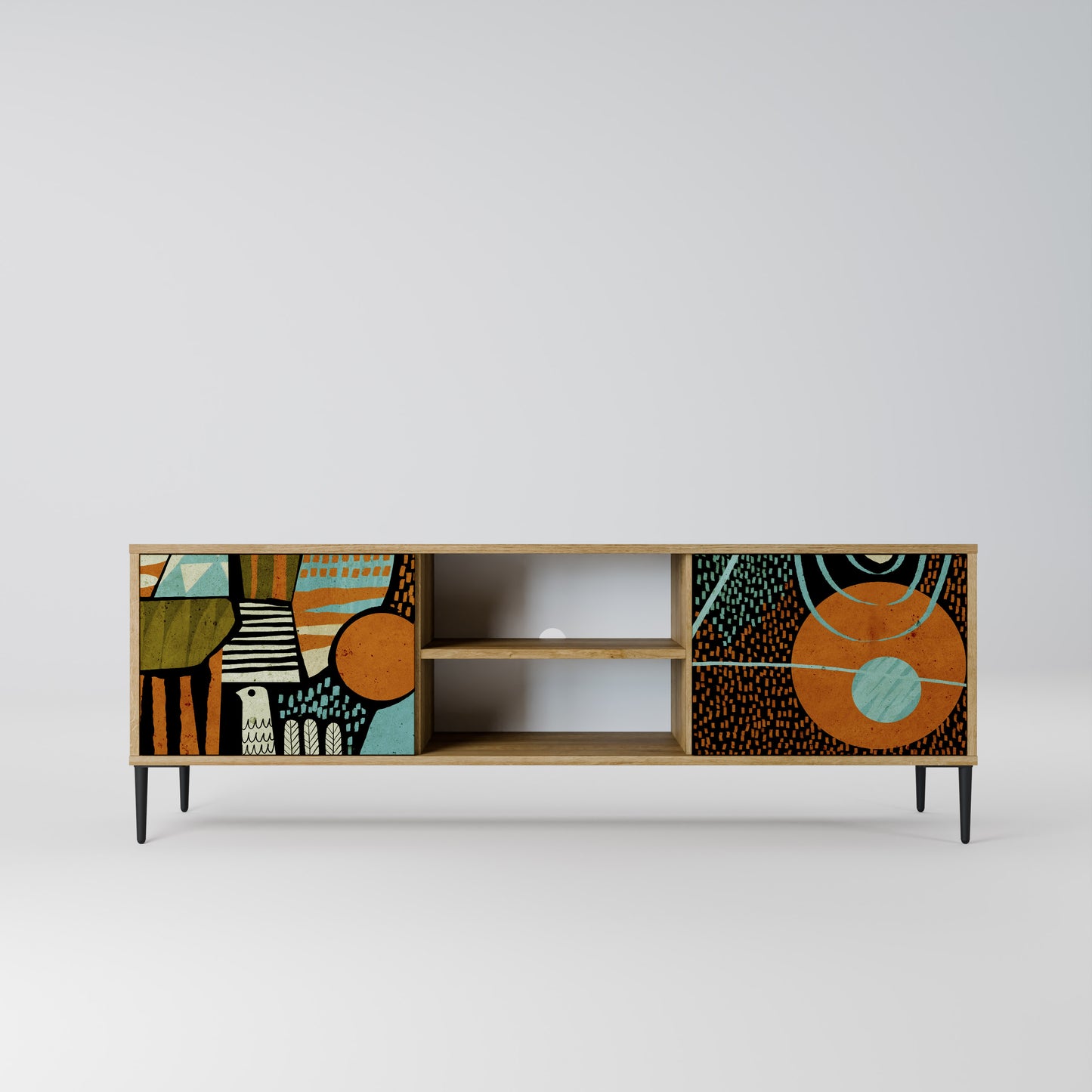 Mobile TV GEODE GLIMMER a 2 ante in effetto rovere