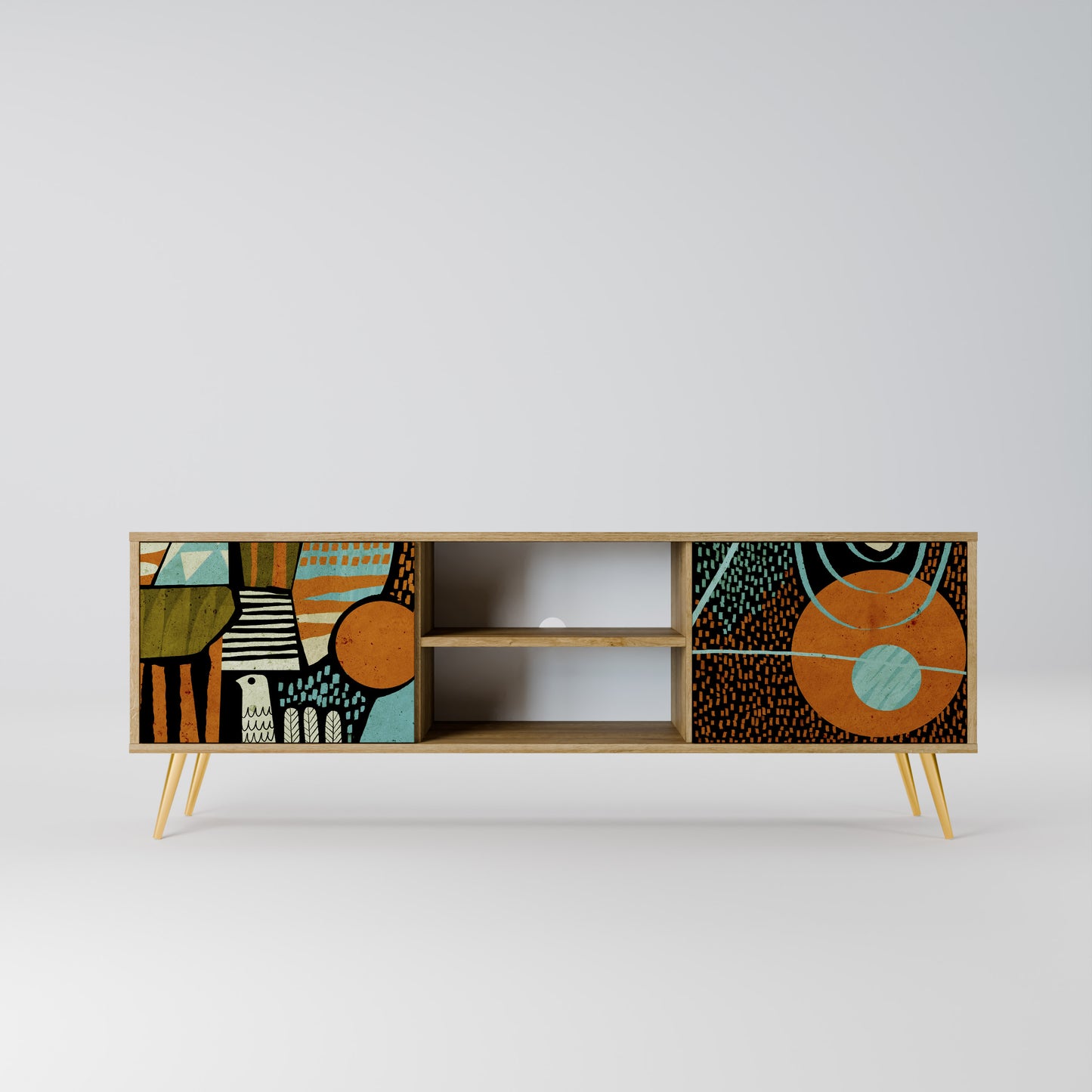 Mobile TV GEODE GLIMMER a 2 ante in effetto rovere