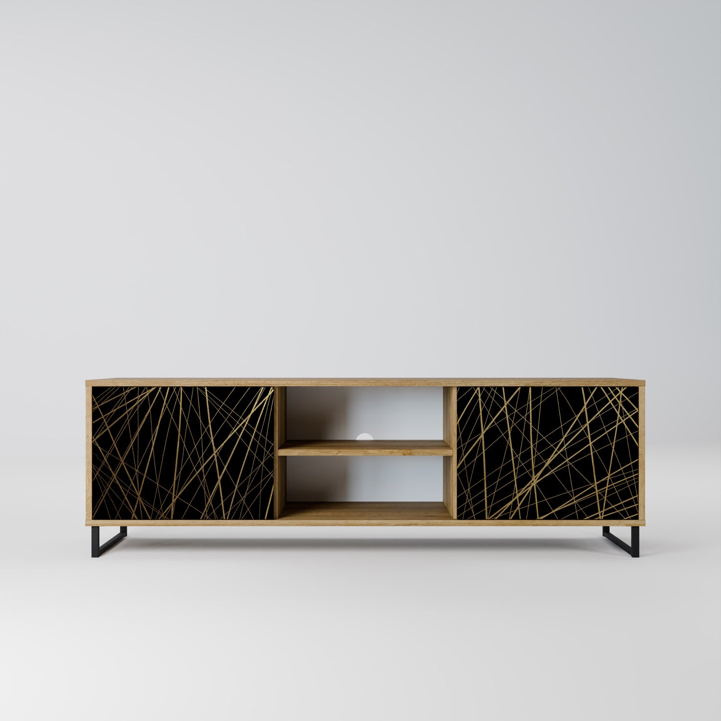 BRIGHT MESH Mobile TV a 2 ante effetto rovere