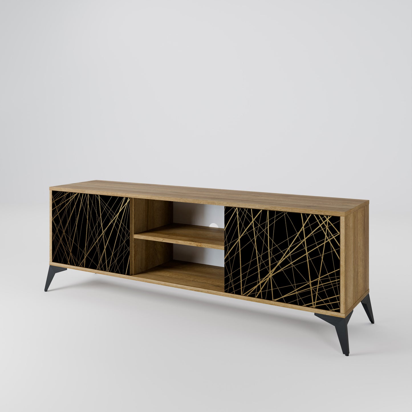 BRIGHT MESH Mobile TV a 2 ante effetto rovere