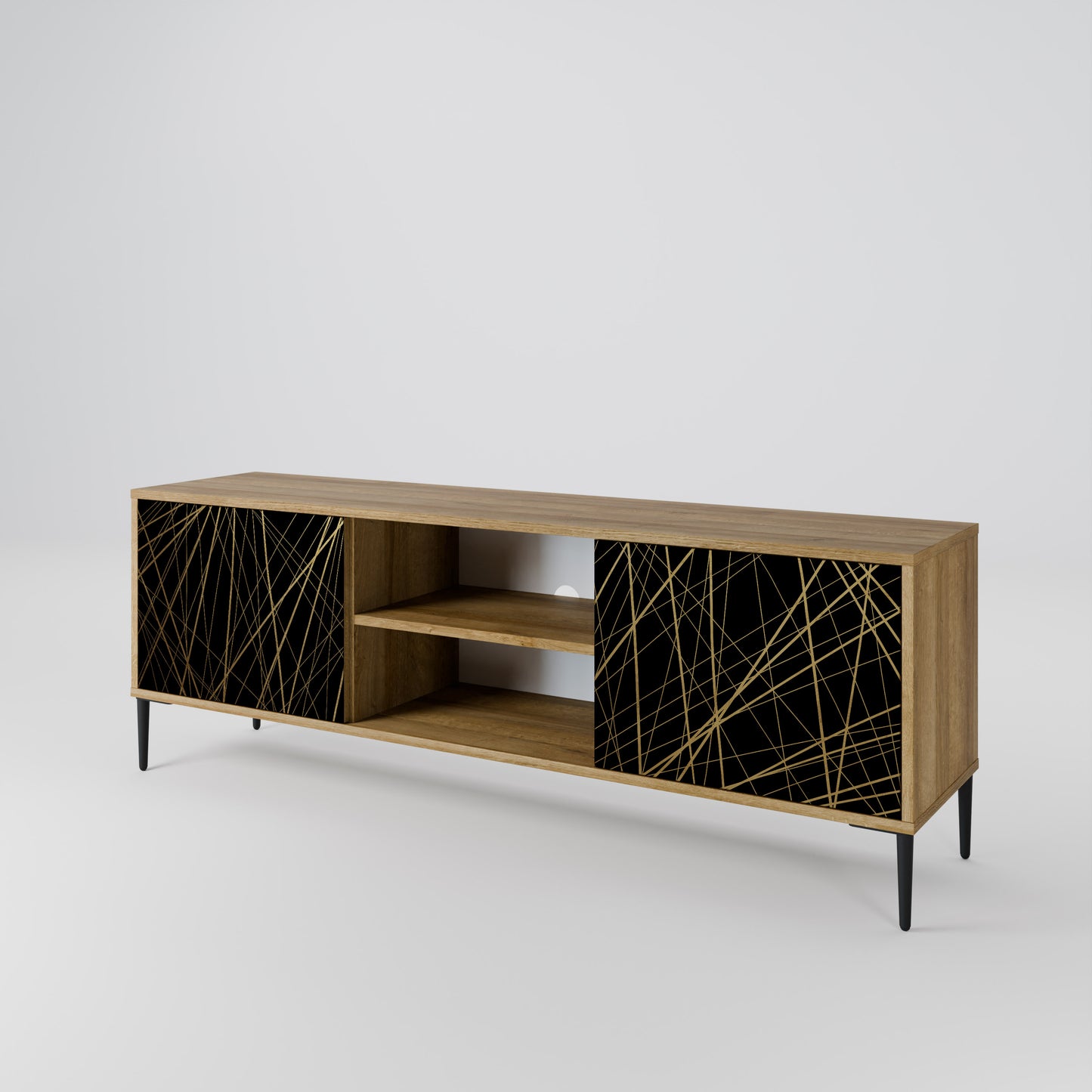 BRIGHT MESH Mobile TV a 2 ante effetto rovere