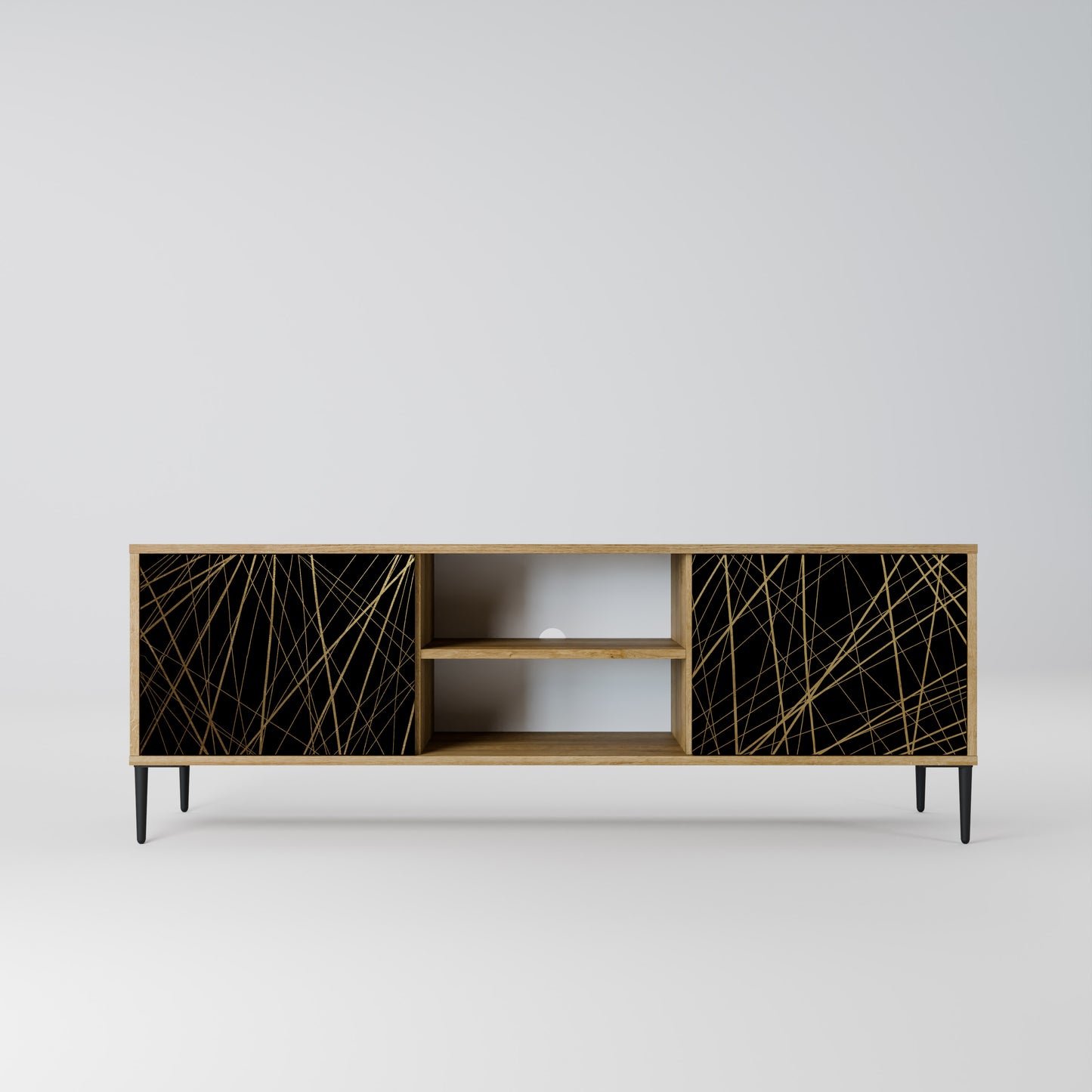 BRIGHT MESH Mobile TV a 2 ante effetto rovere