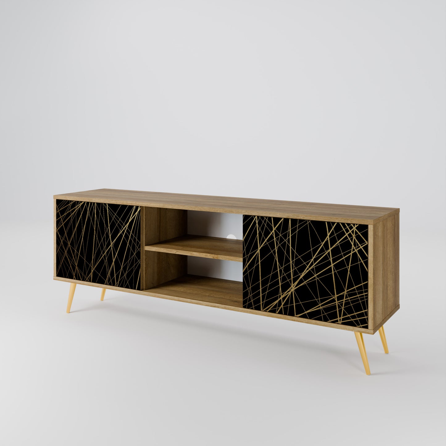BRIGHT MESH Mobile TV a 2 ante effetto rovere