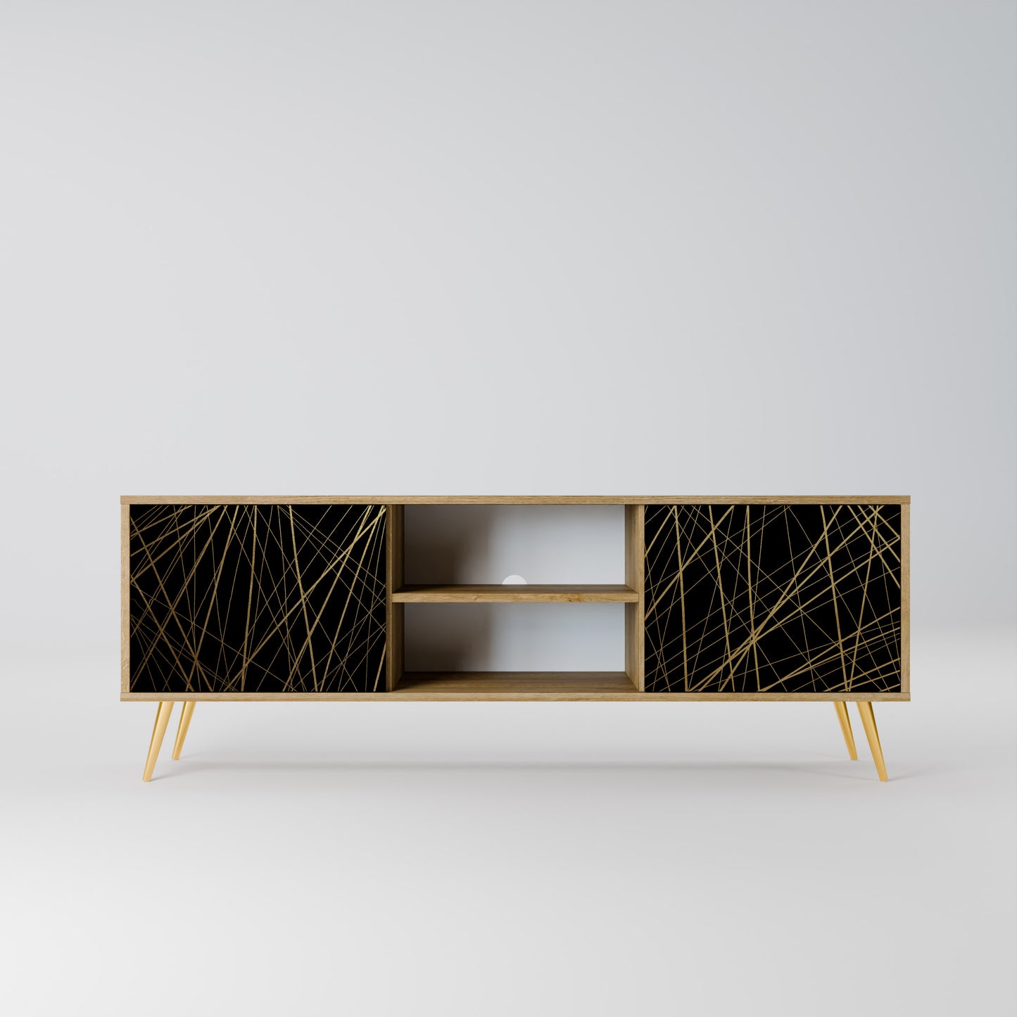 BRIGHT MESH Mobile TV a 2 ante effetto rovere