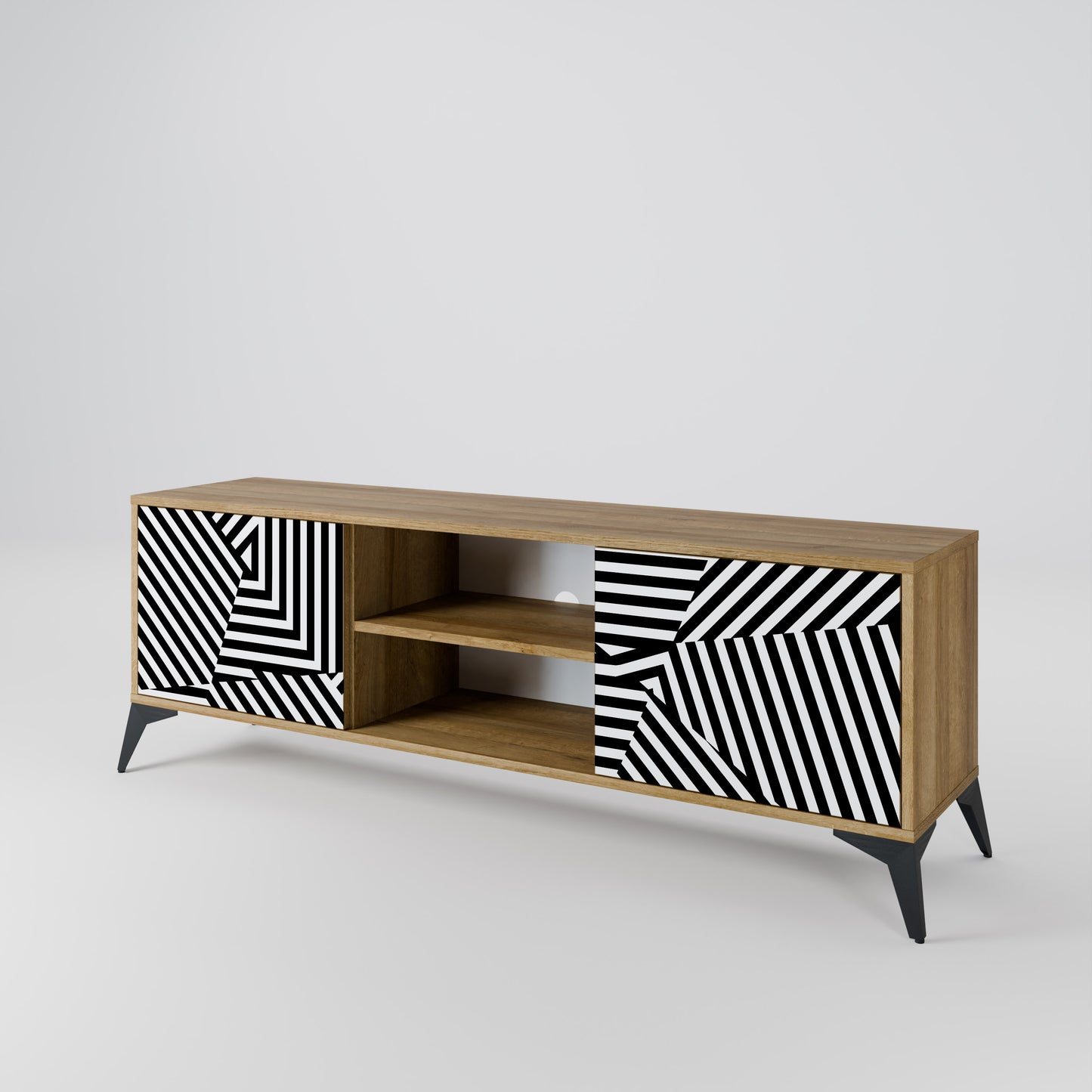 Mobile TV ILLUSIONARY LATTICE a 2 ante in effetto rovere