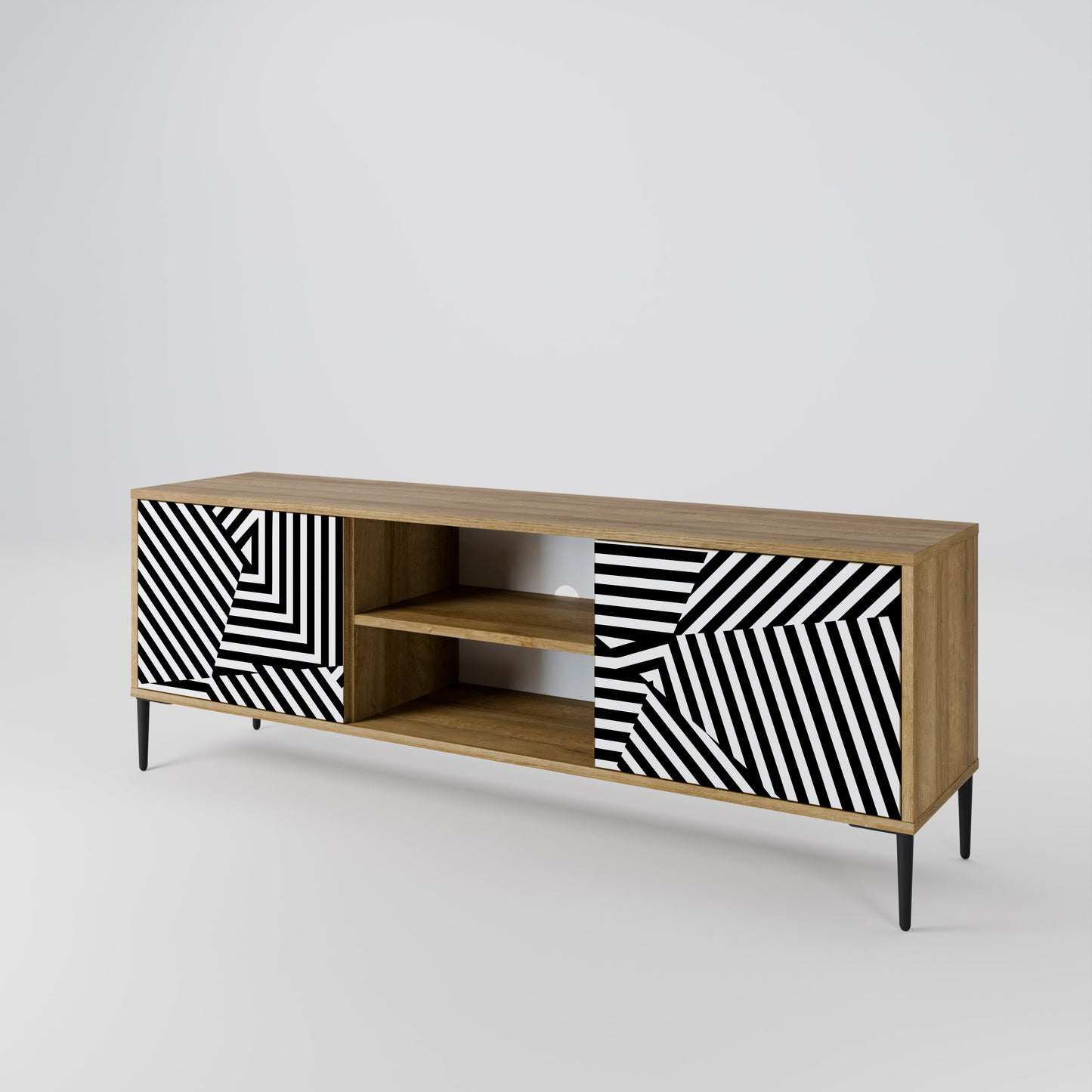 Mobile TV ILLUSIONARY LATTICE a 2 ante in effetto rovere