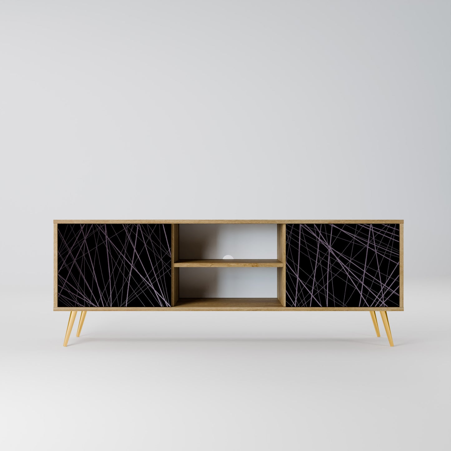 Mobile TV SHIMMER SPIDERGRAM a 2 ante in effetto rovere