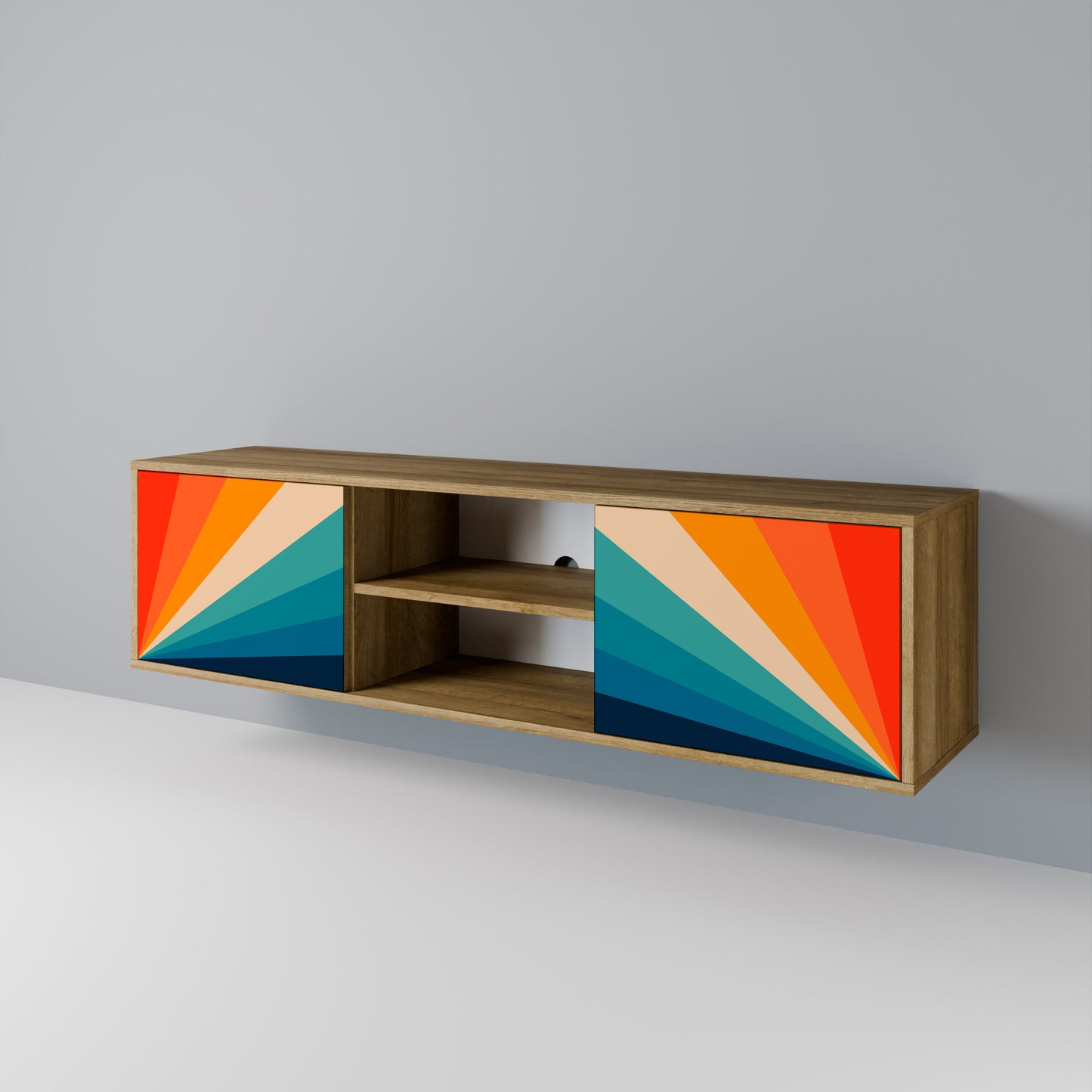 Mobile TV PRISM CONCUSSION a 2 ante in effetto rovere