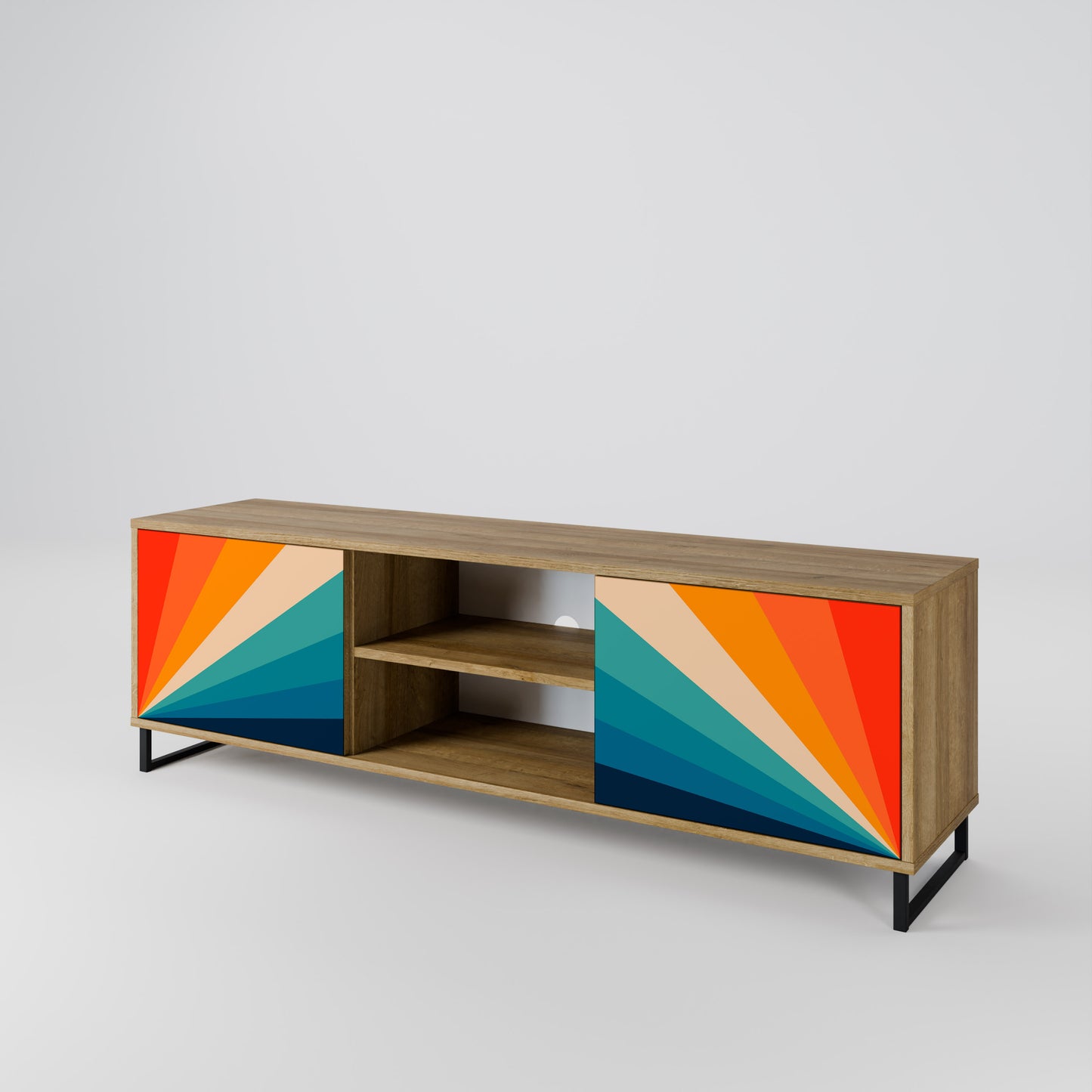 Mobile TV PRISM CONCUSSION a 2 ante in effetto rovere